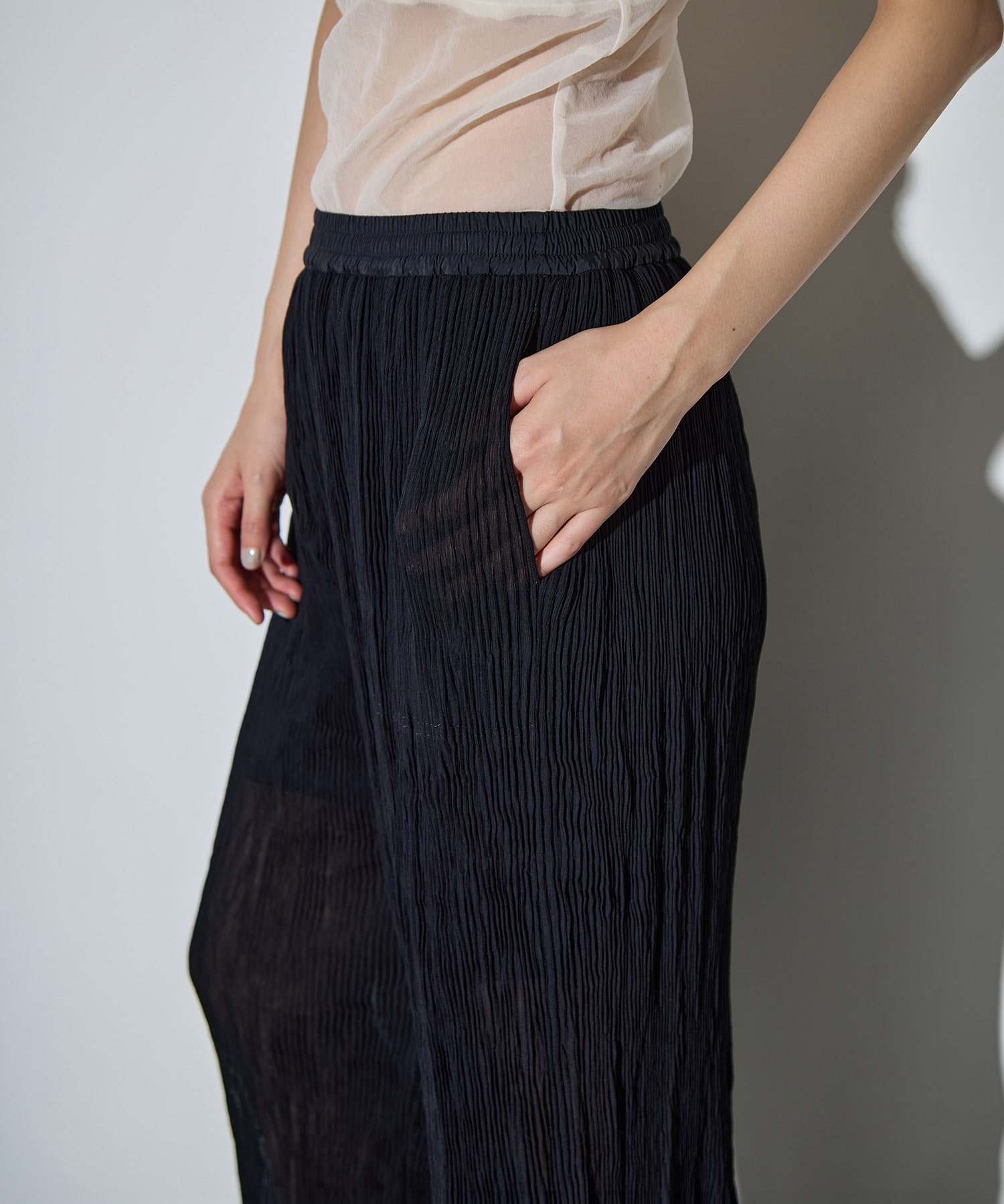 Airy Micro Pleats Pants RITAN