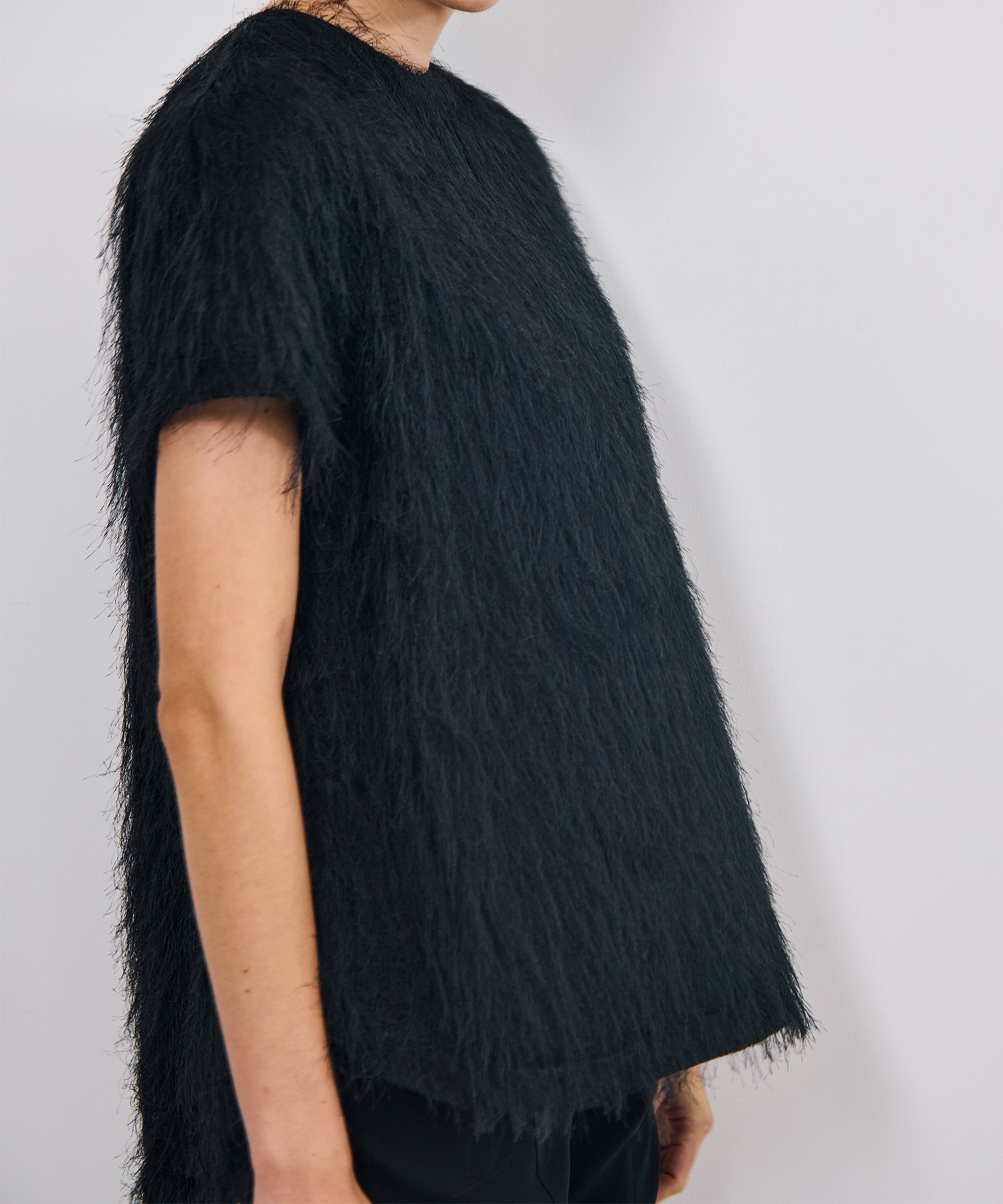 Shaggy Jacquard  T-Blouse RITAN