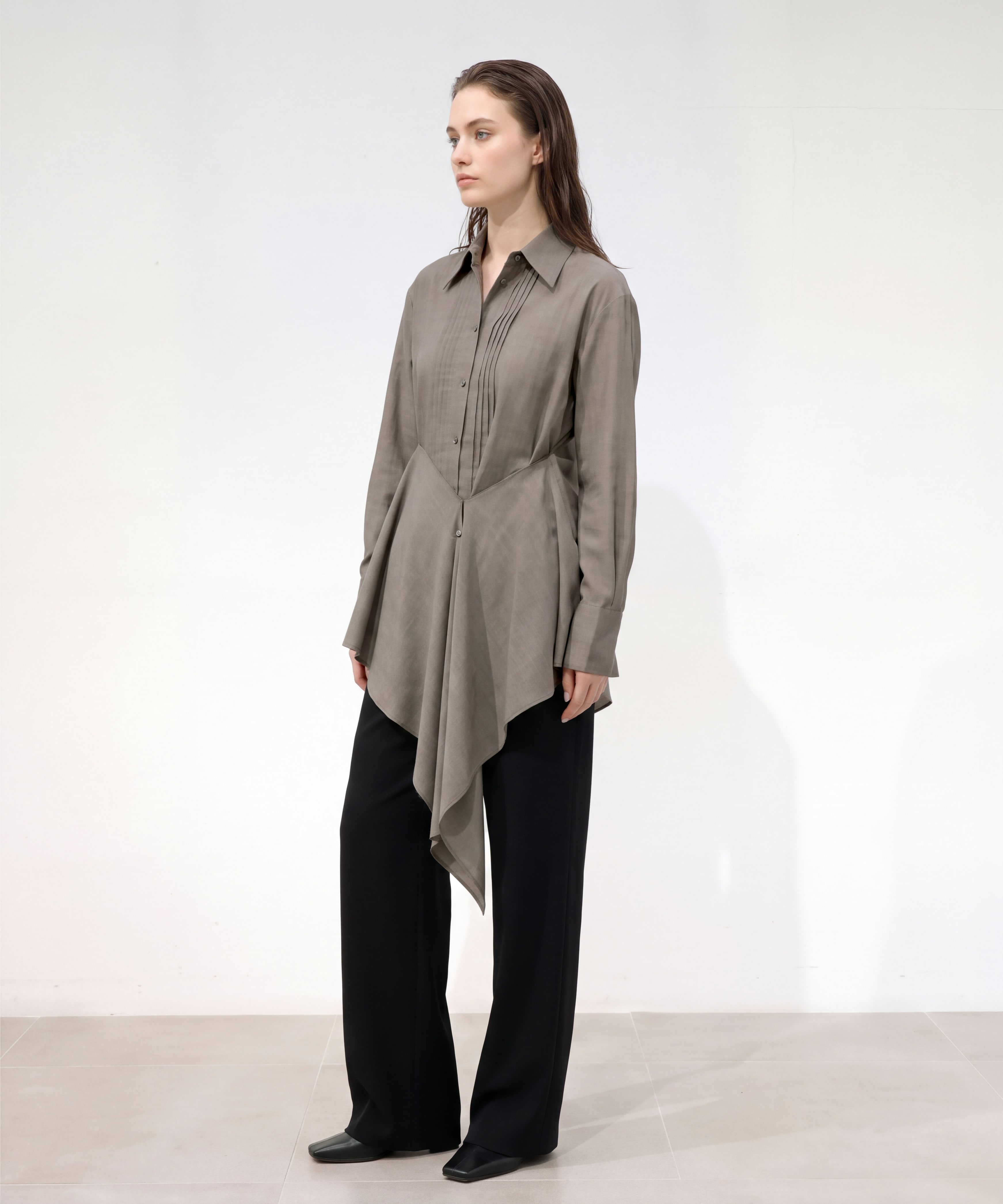 Waist-Tie Arrange Shirts RITAN