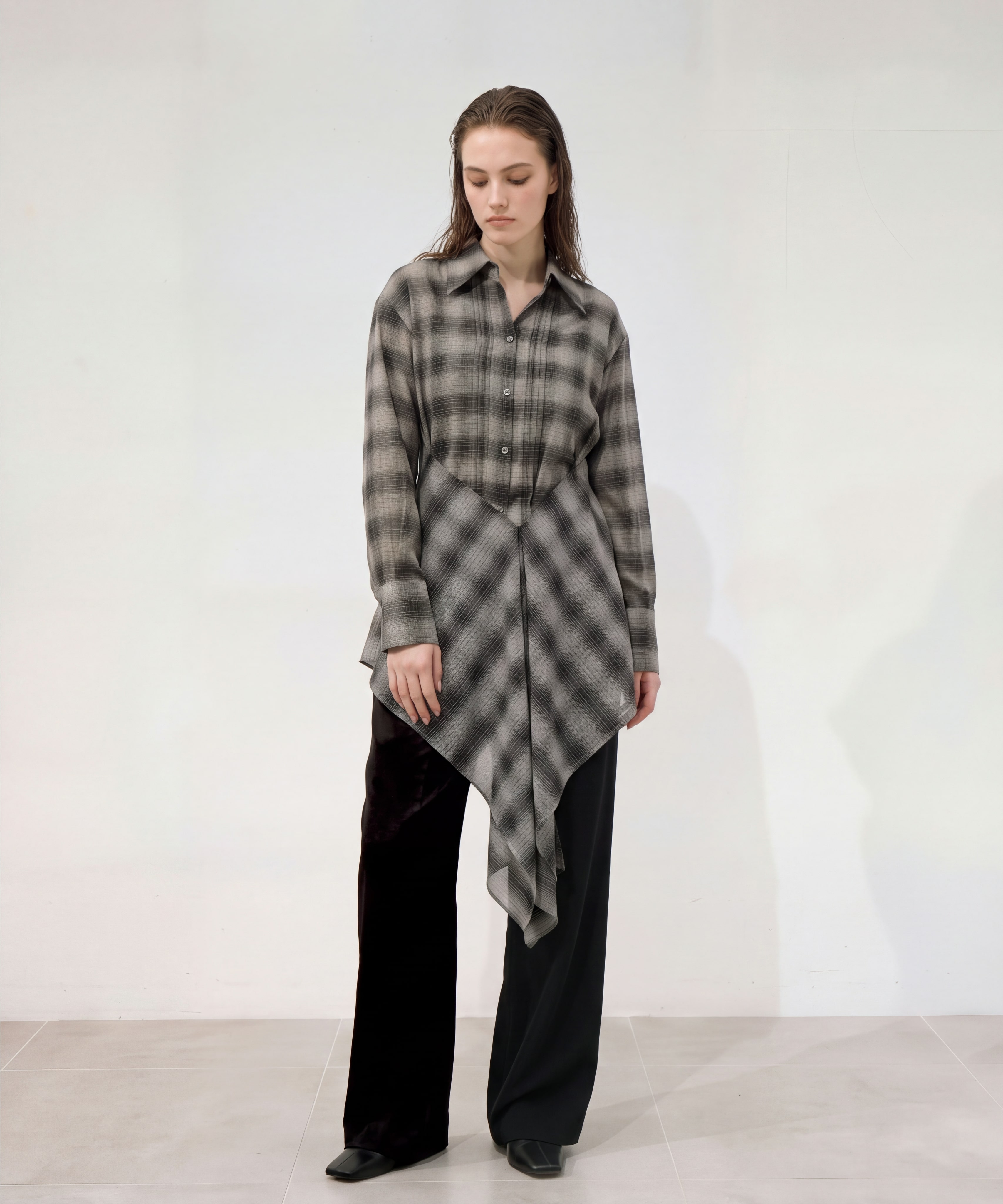 Waist-Tie Arrange Shirts RITAN