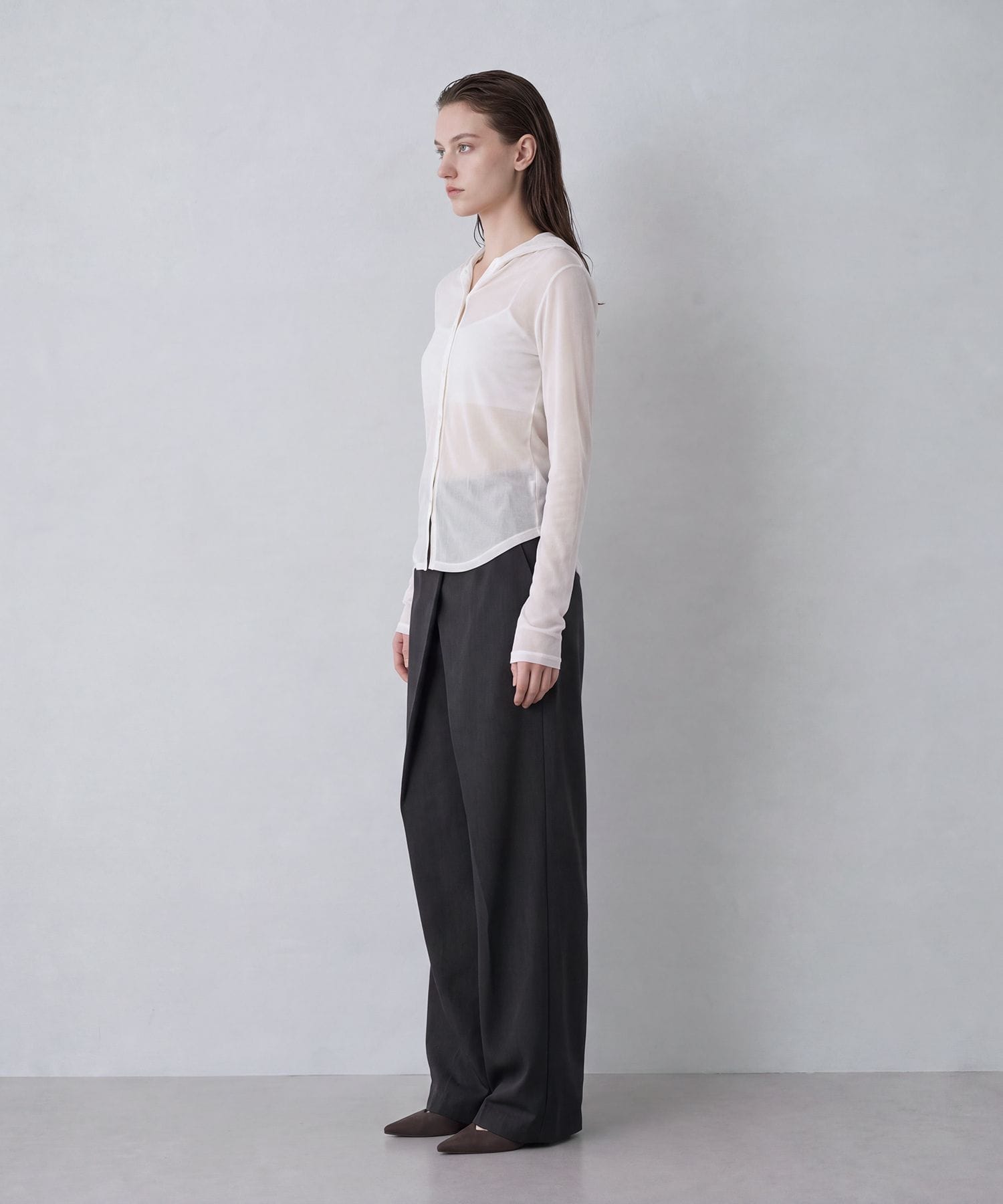 Velours Hoodie Cut Tops RITAN