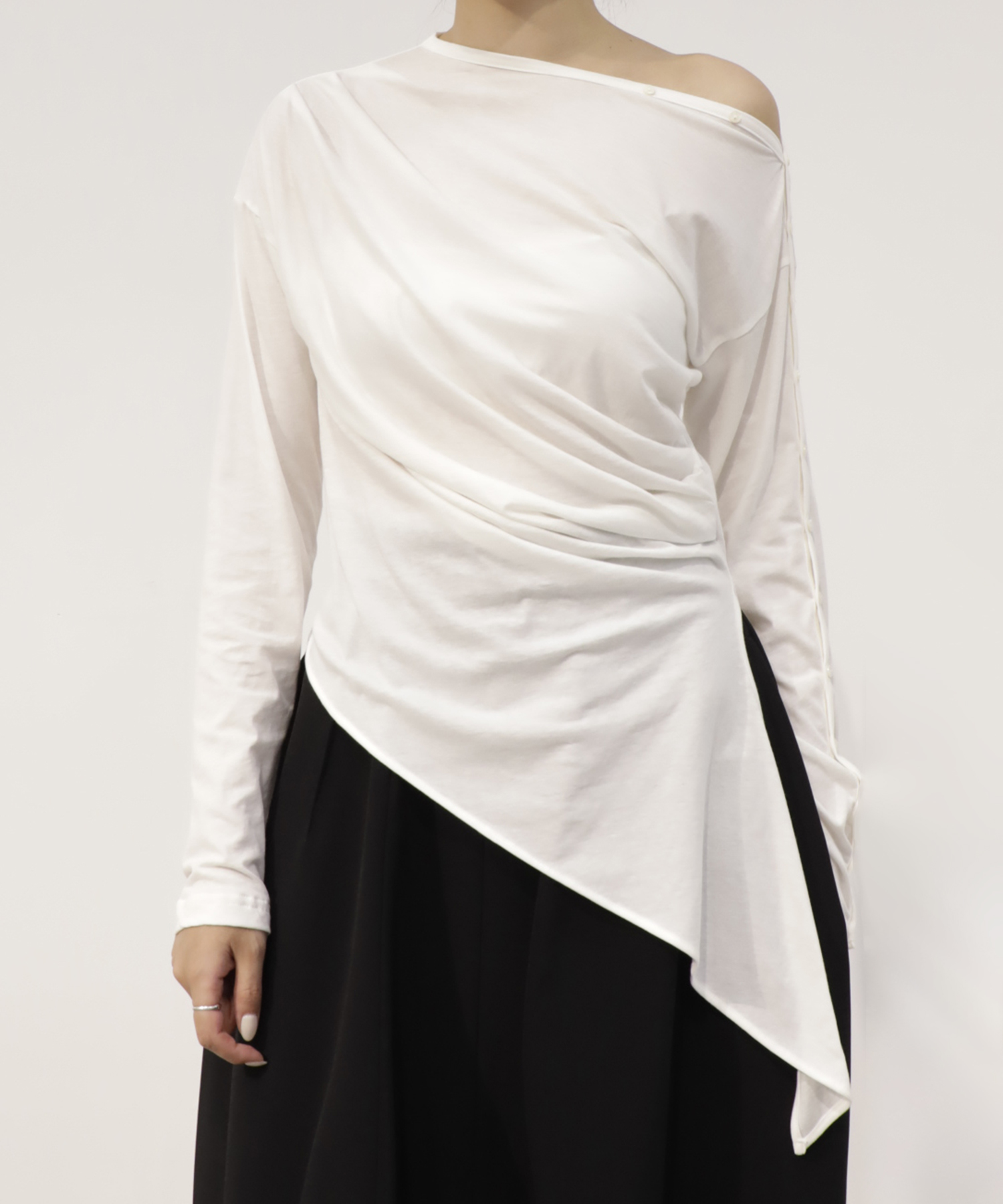 Cotton Cashmere Long Tee RITAN