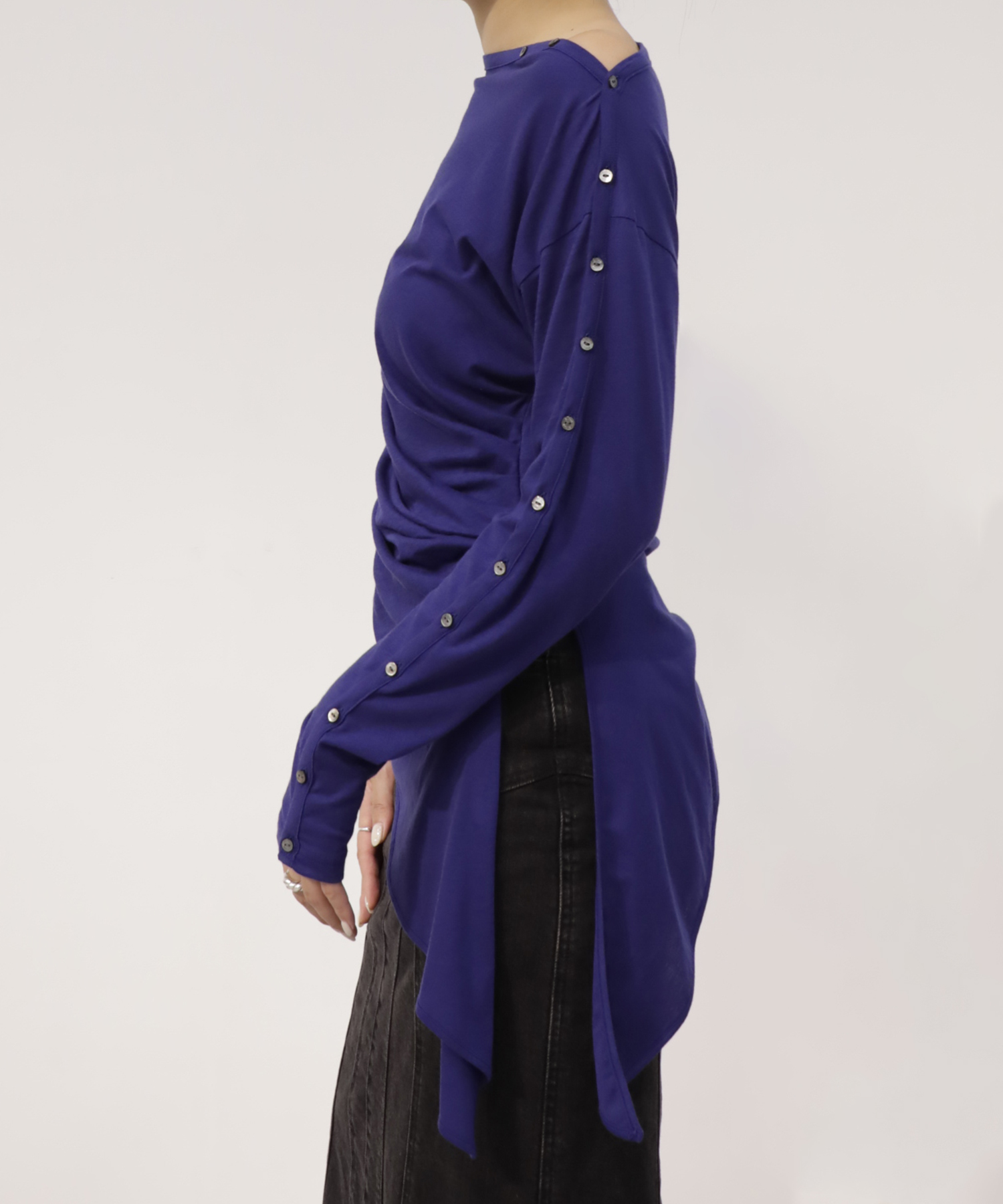 Cotton Cashmere Long Tee RITAN
