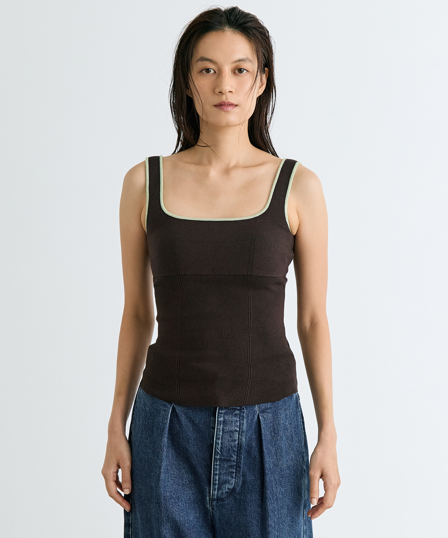 nakes Cotton Silk Square Tank Top RITAN