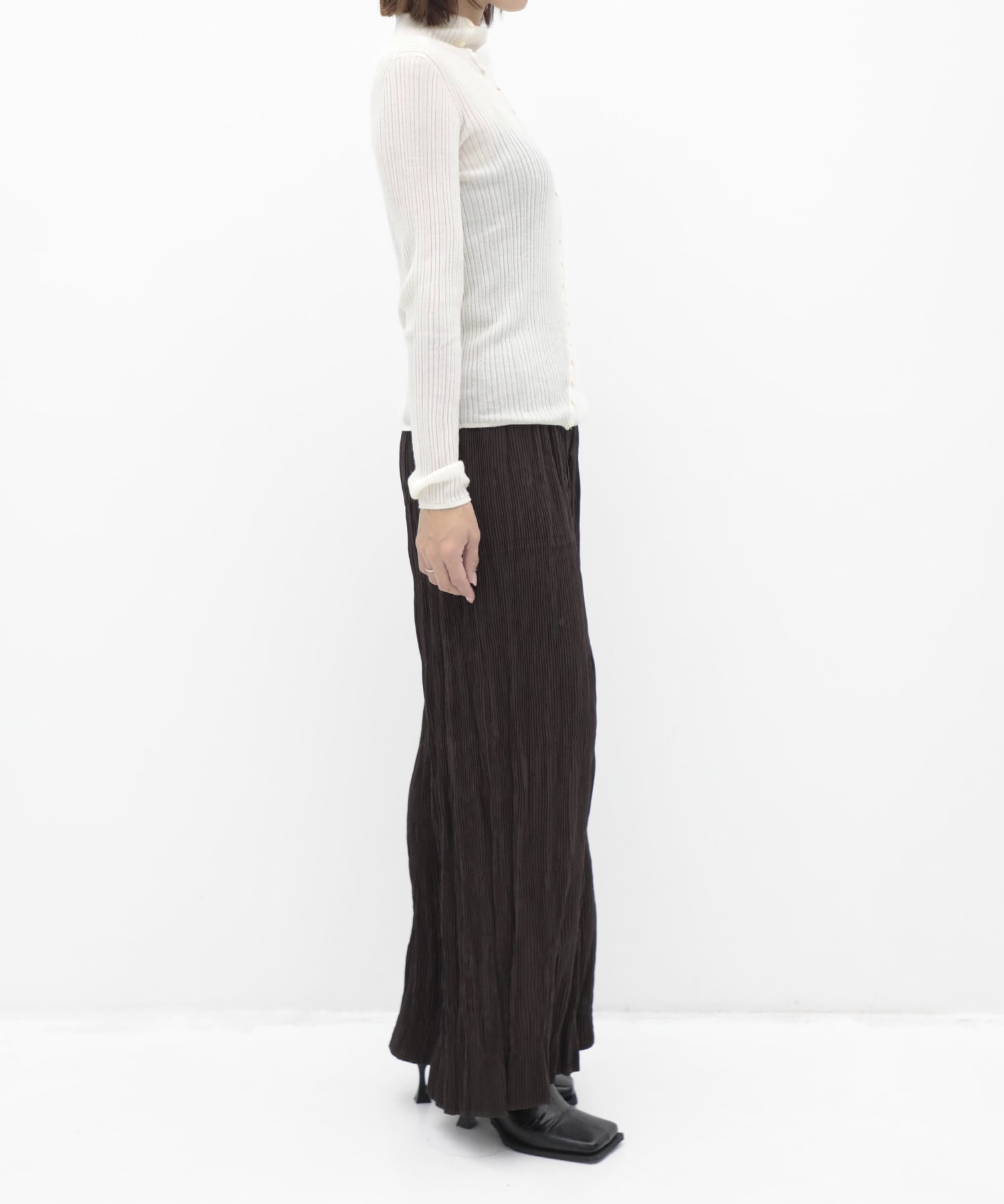 Cashmere Silk Arch Rib Knit RITAN