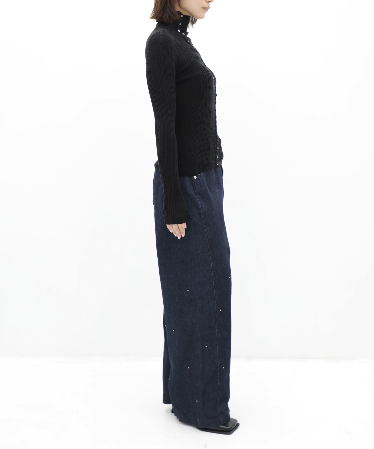 Cashmere Silk Arch Rib Knit RITAN