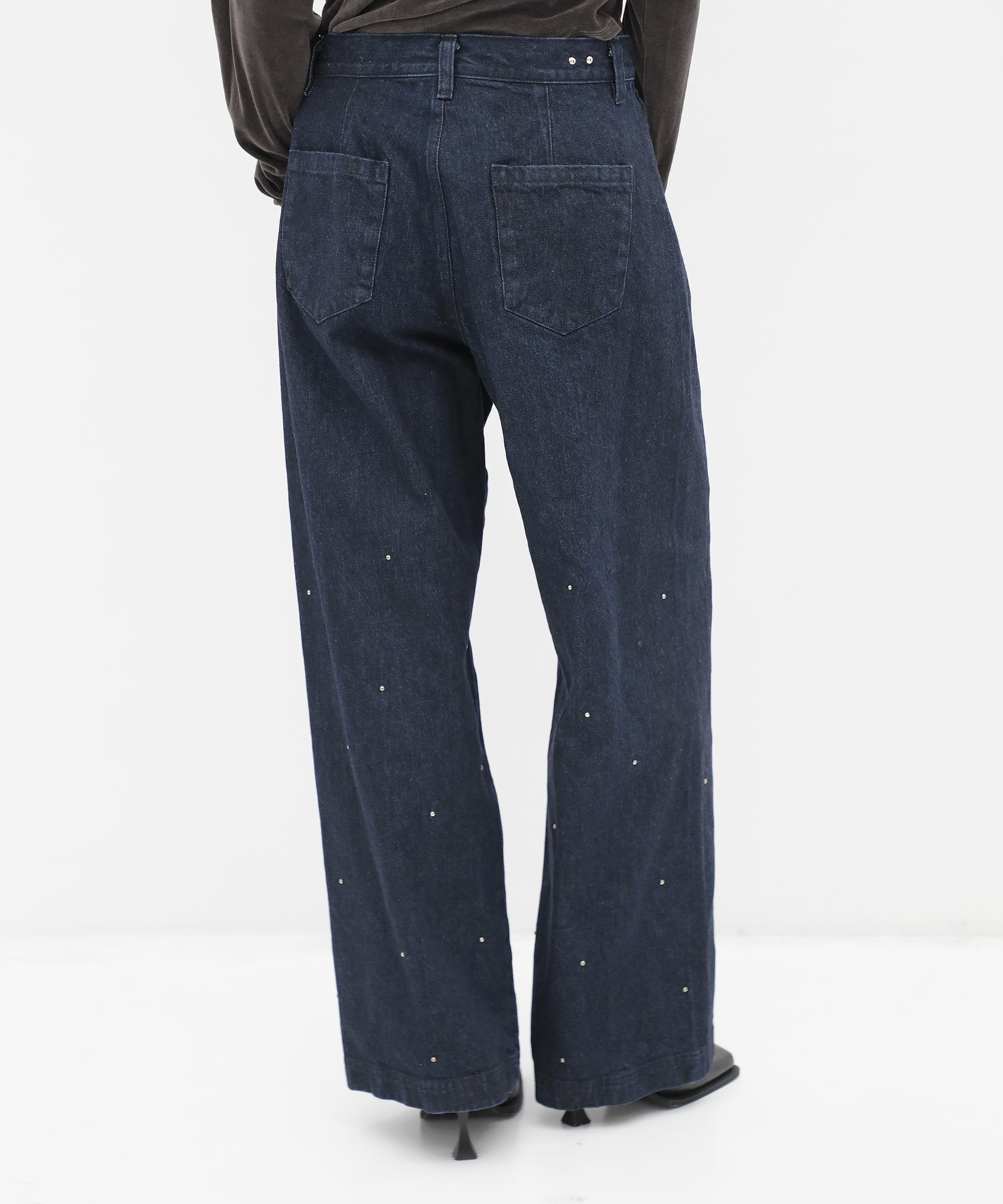Motif Denim Pants RITAN