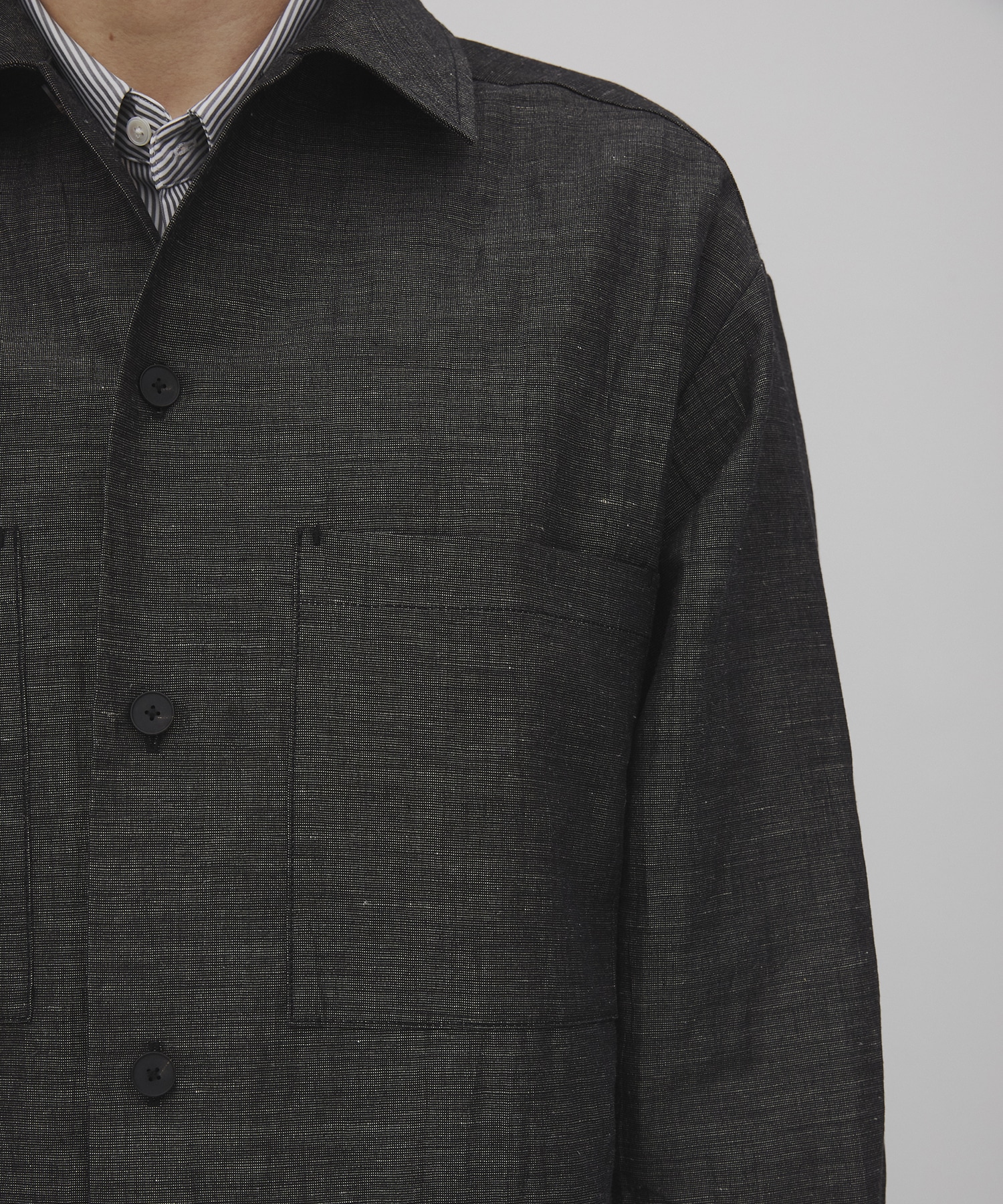 Hemp linen オーバーシャツ CITY TOKYO