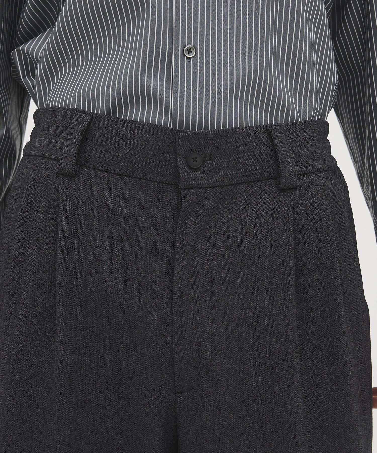 Mix herringbone ワイドパンツ CITY TOKYO