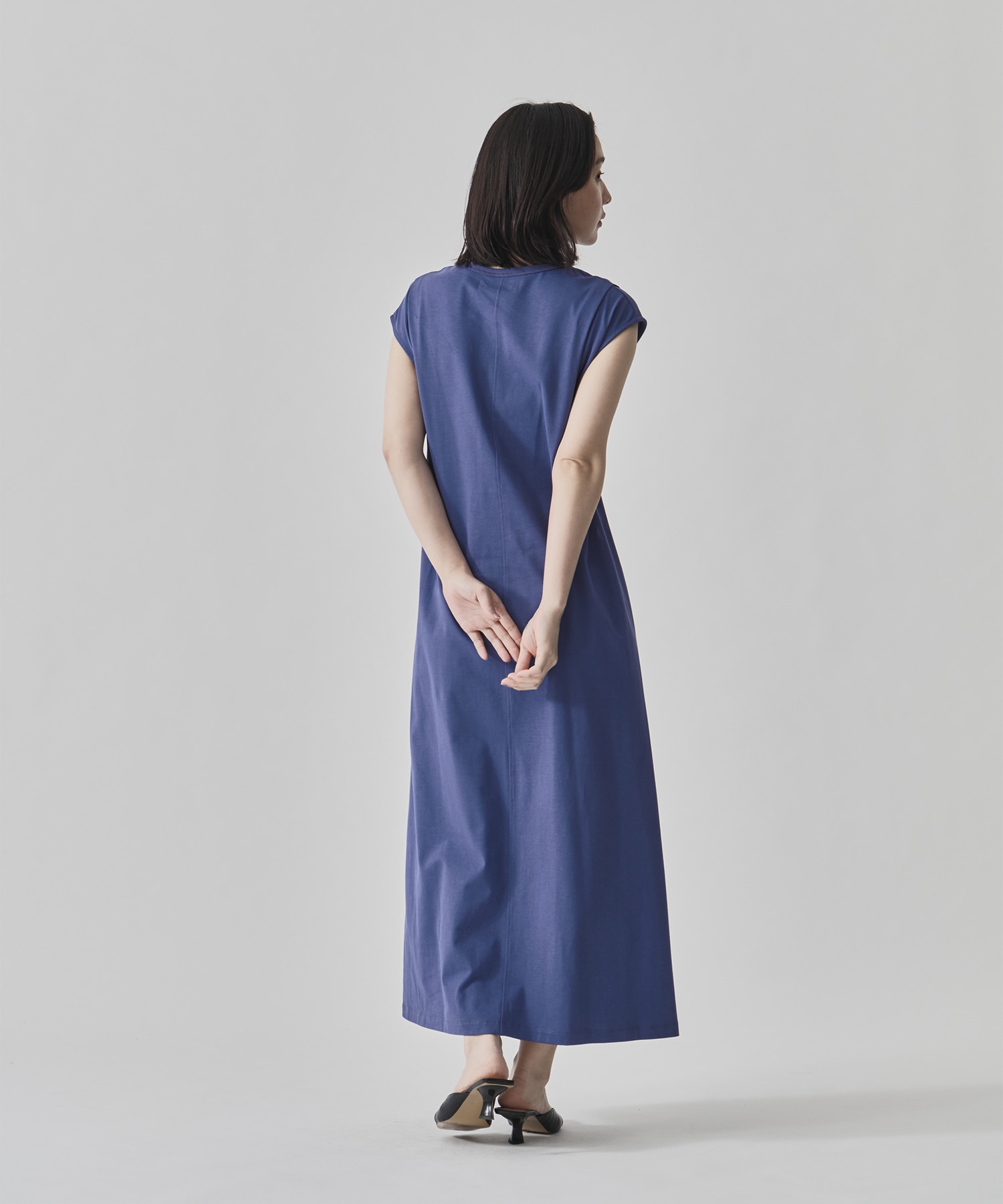 Shoulder Tuck Twist Dress CITY TOKYO
