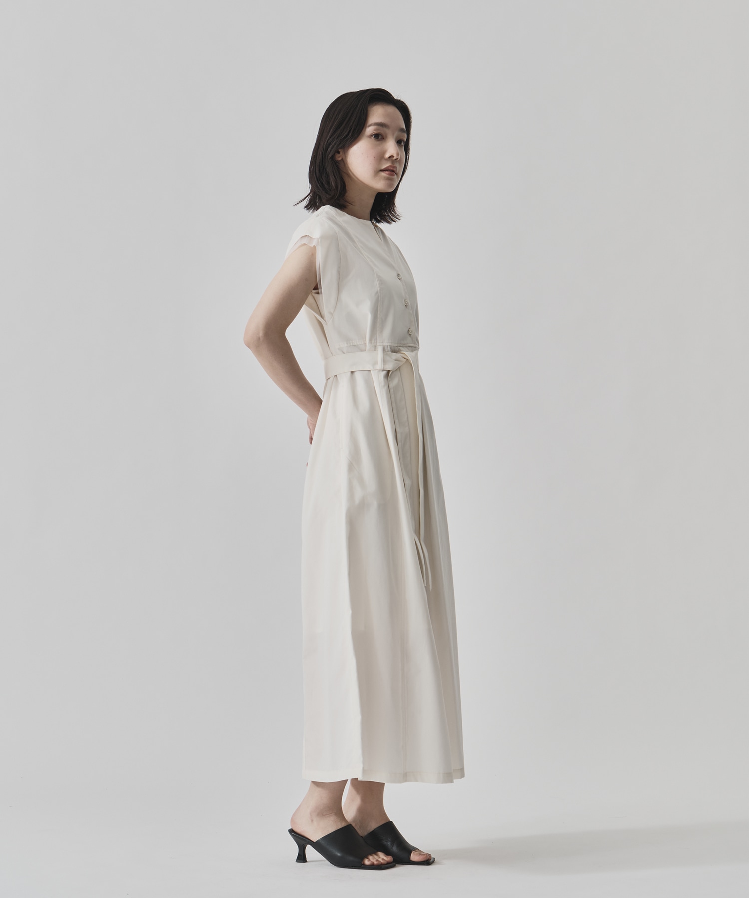 Chambray Belted Dress CITY TOKYO