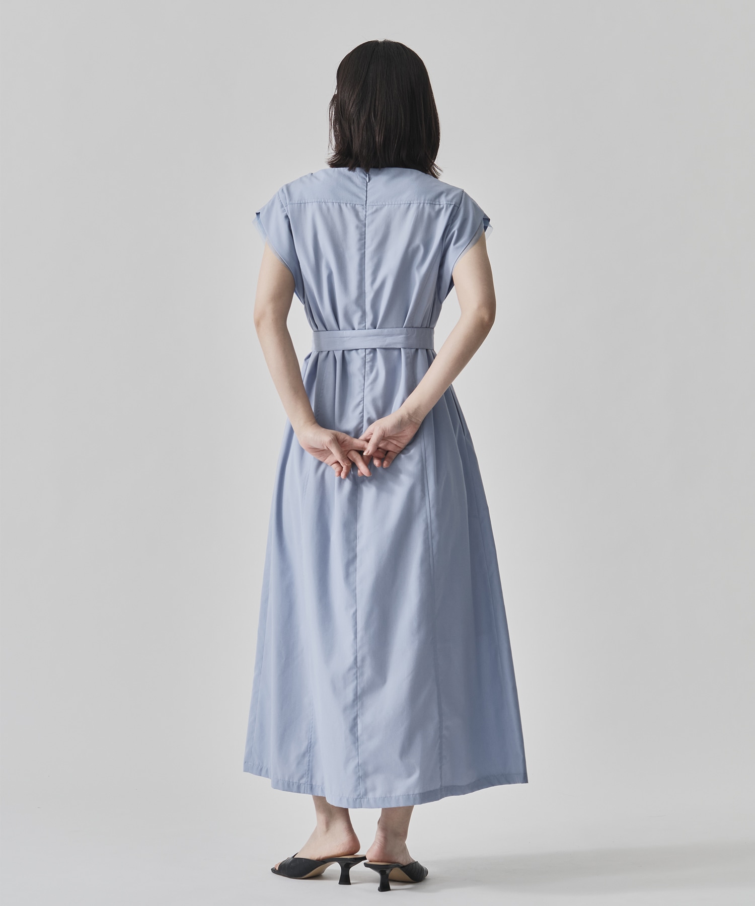 Chambray Belted Dress CITY TOKYO
