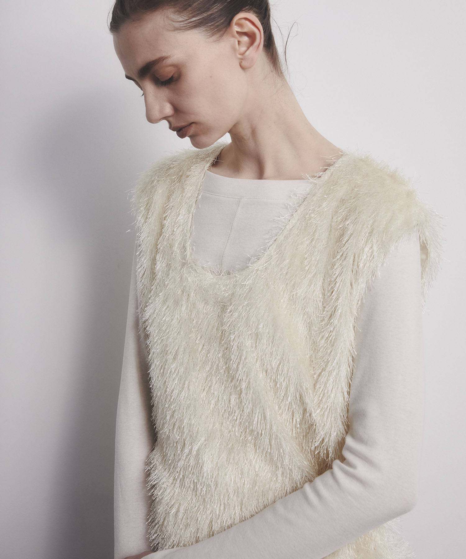 Sleeveless 2way Fringe Top CITY TOKYO