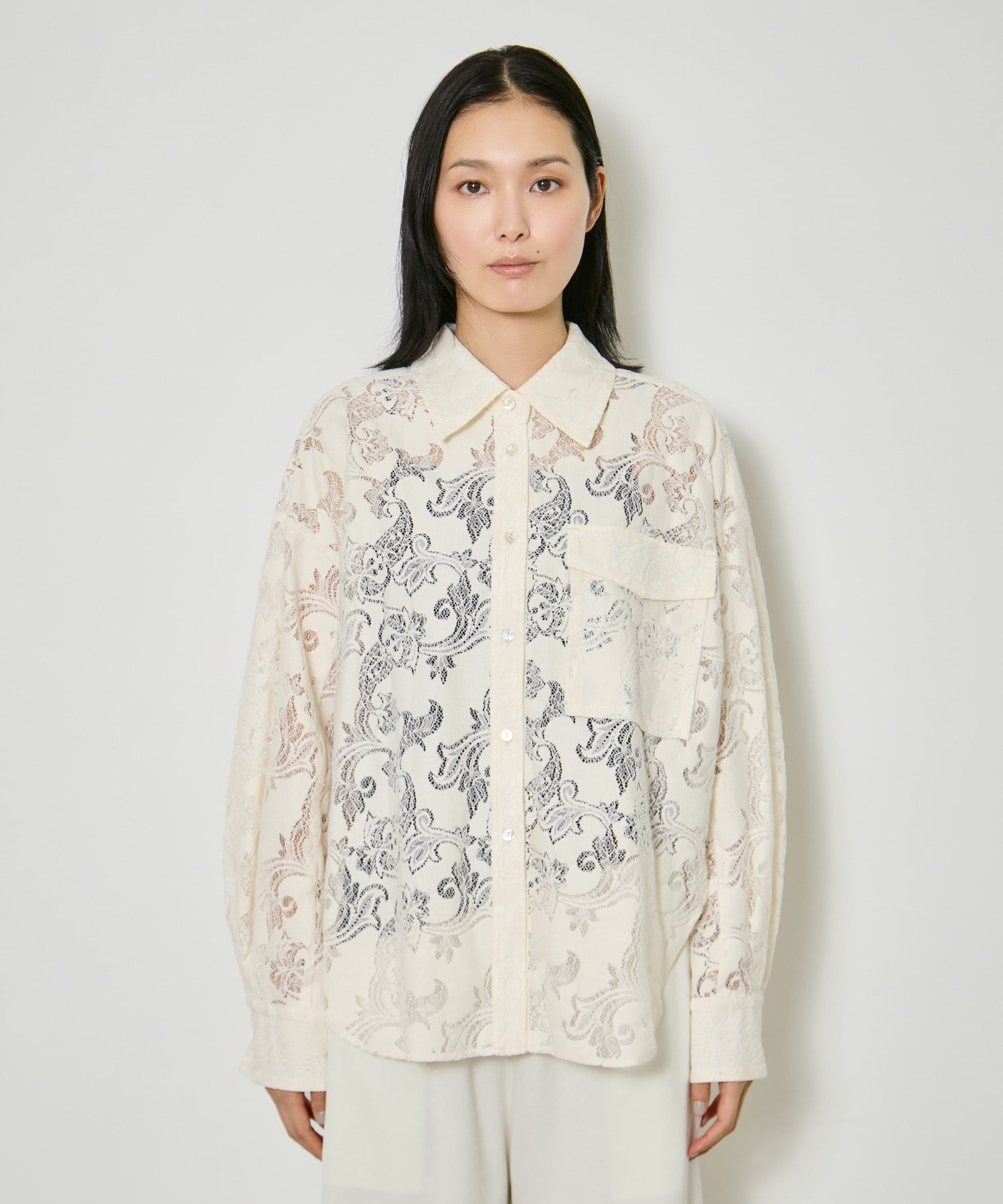 Cotton Lace Over Shirt CITY TOKYO