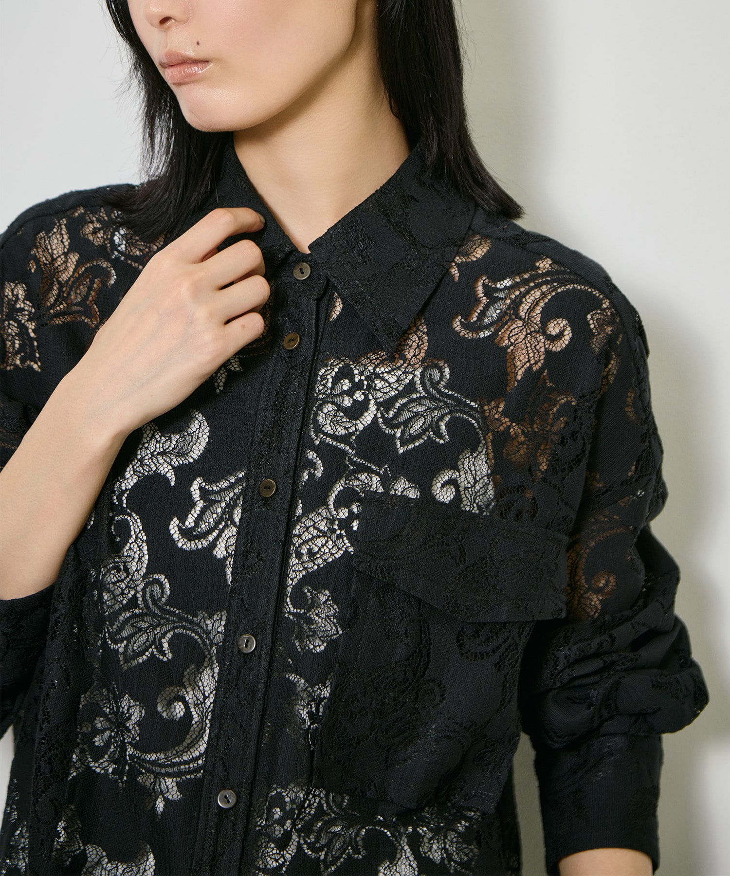 Cotton Lace Over Shirt CITY TOKYO