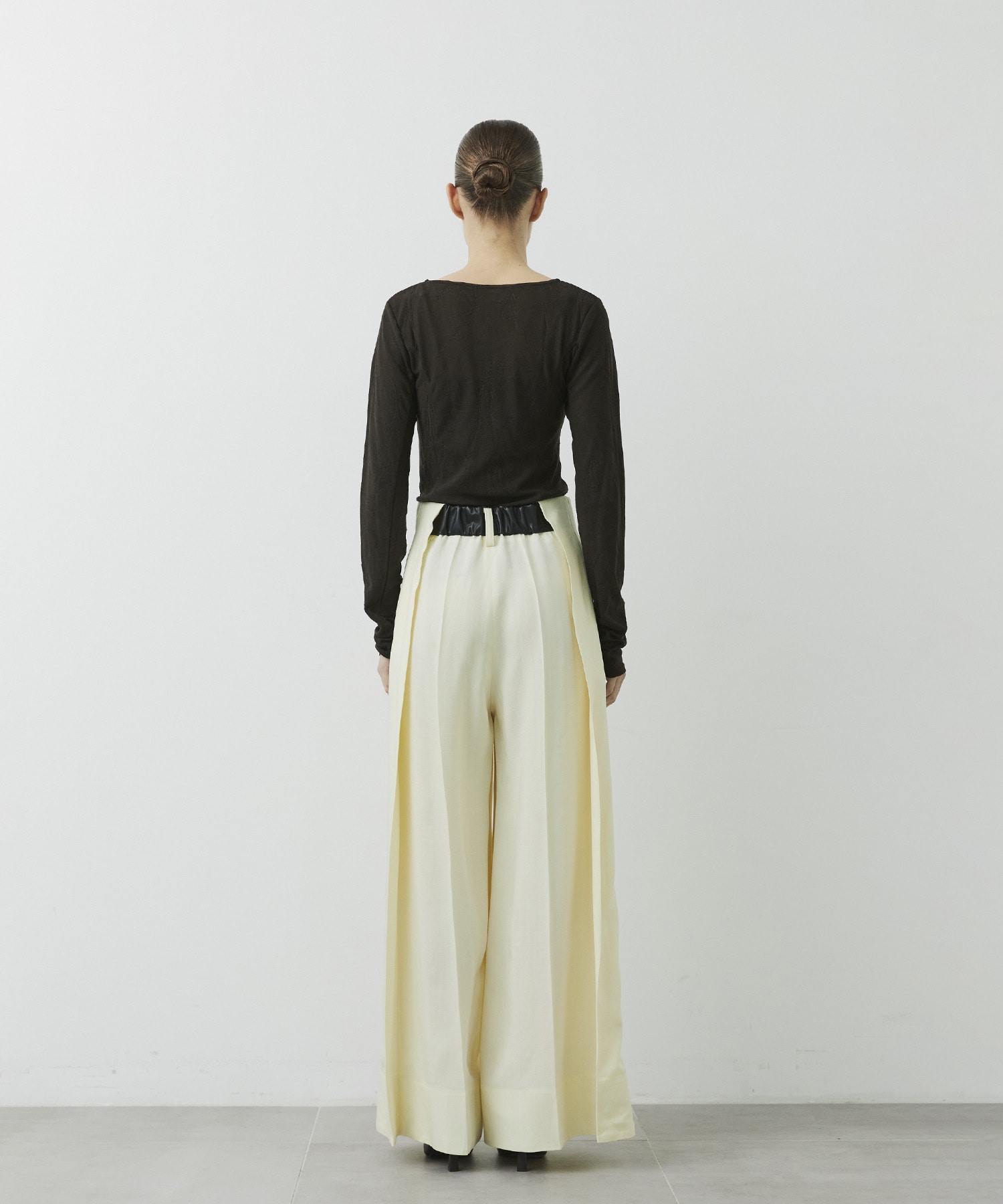 Viscose Twill Flare Trousers CITY TOKYO