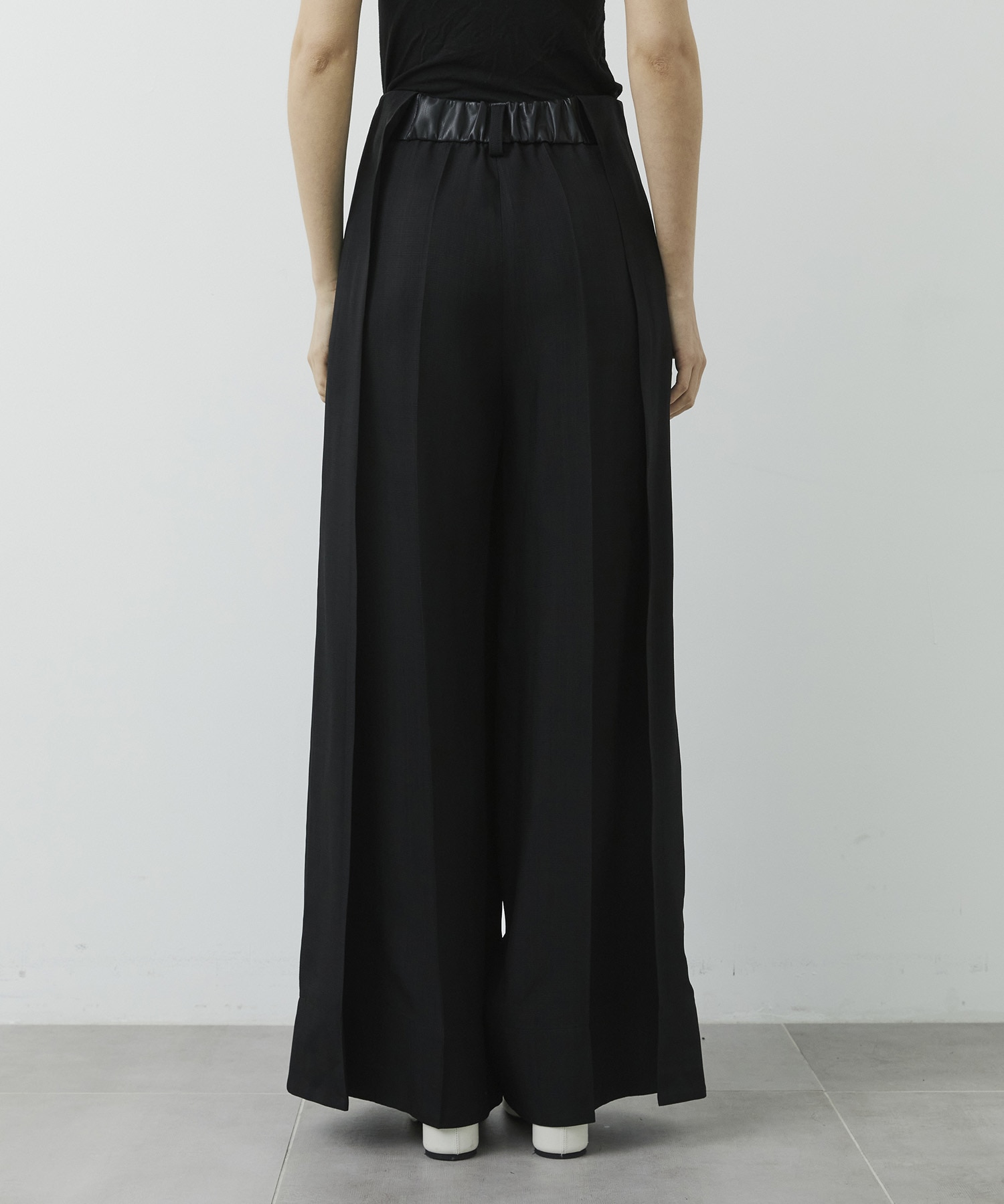 Viscose Twill Flare Trousers CITY TOKYO