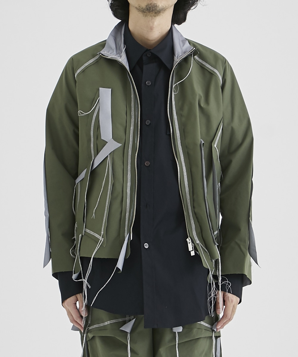 CUTTING SHORT BLOUSON(S KHAKI): sulvam: MENS｜THE TOKYO