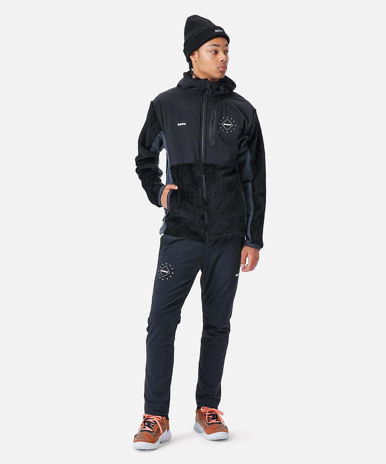 POLARTEC FLEECE HYBRID BLOUSON(M BLACK): F.C.Real Bristol: MEN