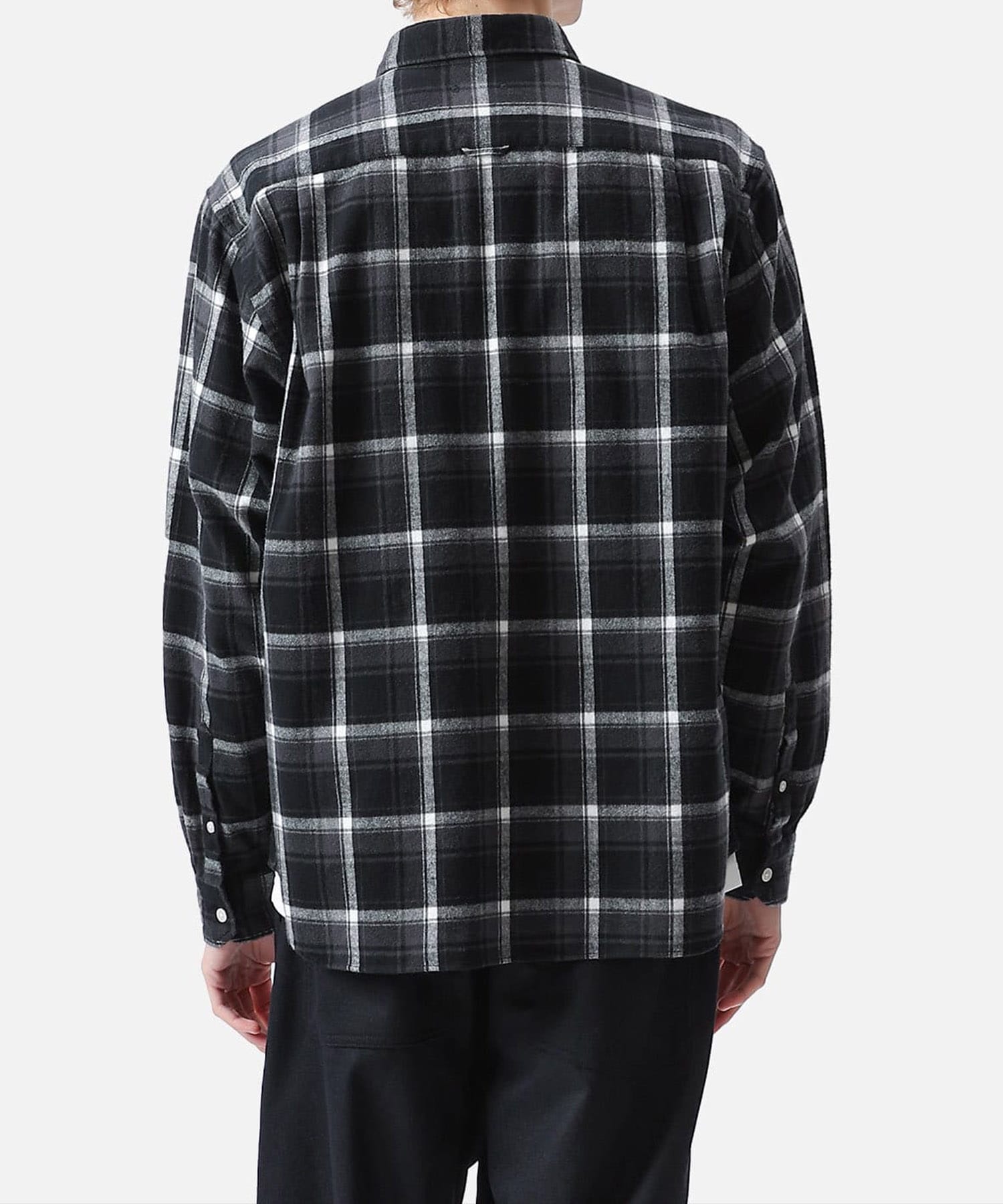 VERTICAL PANELED REGULAR COLLAR BIG SHIRT(S CHECK): SOPHNET.: MEN