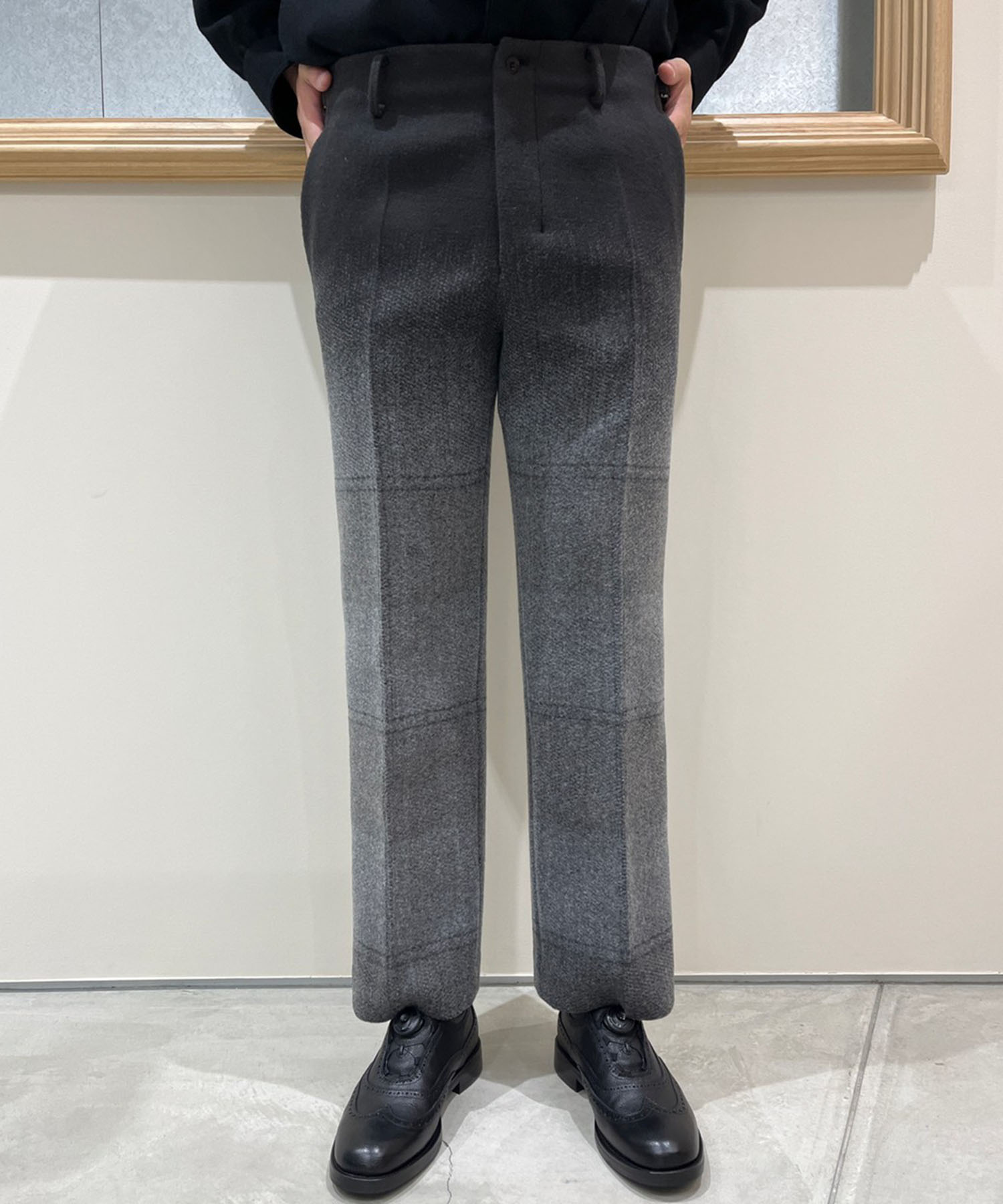 SEMI FLARED PANTS(2 GREY): IRENISA: MEN｜THE TOKYO ONLINE STORE