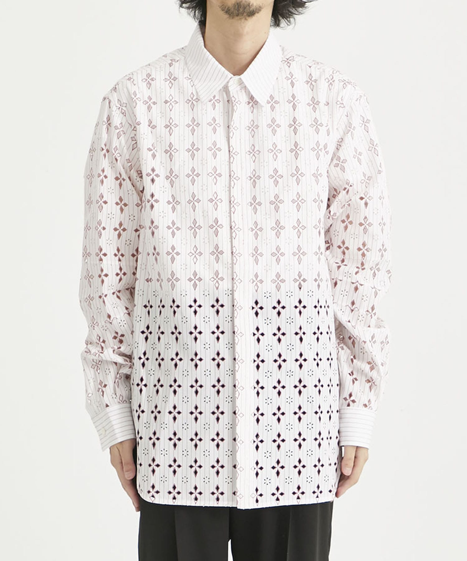 DIAMOND-CUT SHIRT(48 RED): M A S U: MEN｜THE TOKYO ONLINE STORE