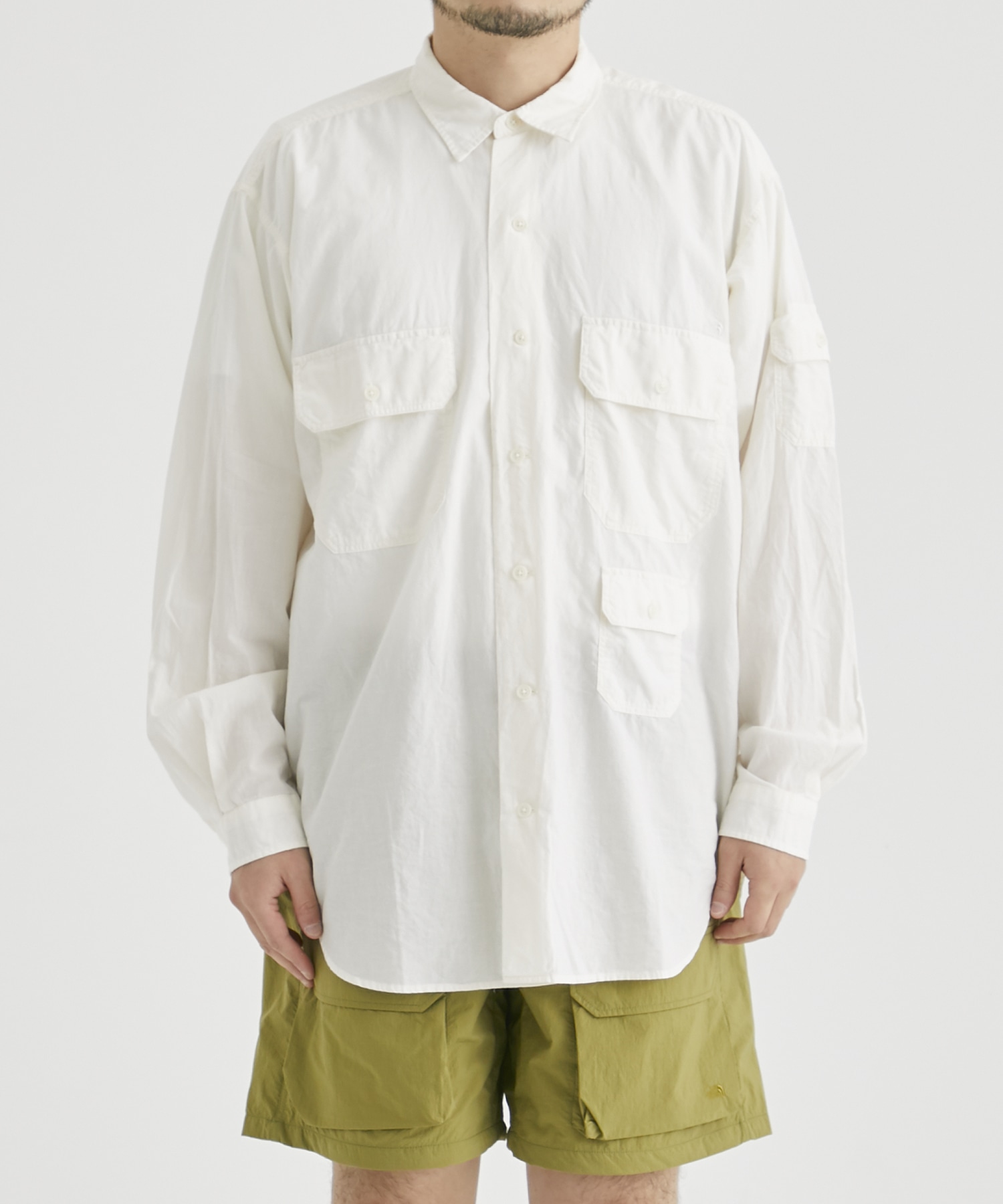 Field L/S Shirt(2 WHITE): THE NORTH FACE PURPLE LABEL: MEN｜THE