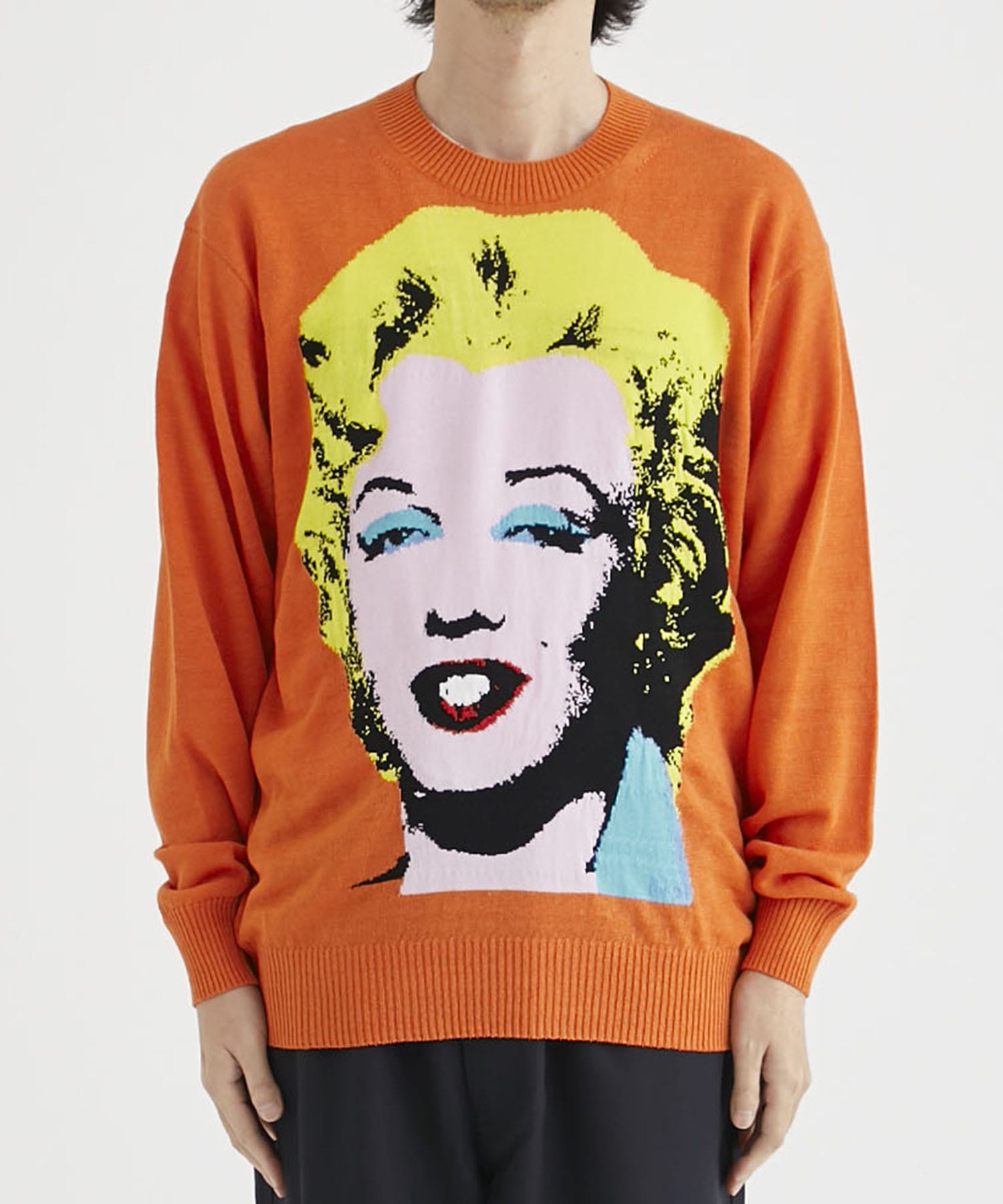 WK-N006-051 KNIT PO Andy Warhol(S ORANGE): JUNYA WATANABE MAN: MEN 