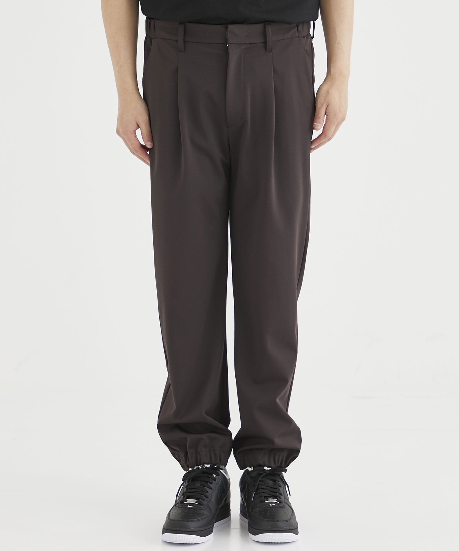 Washable High Function Jersey Easy Pants(44 DARK BROWN): THE TOKYO