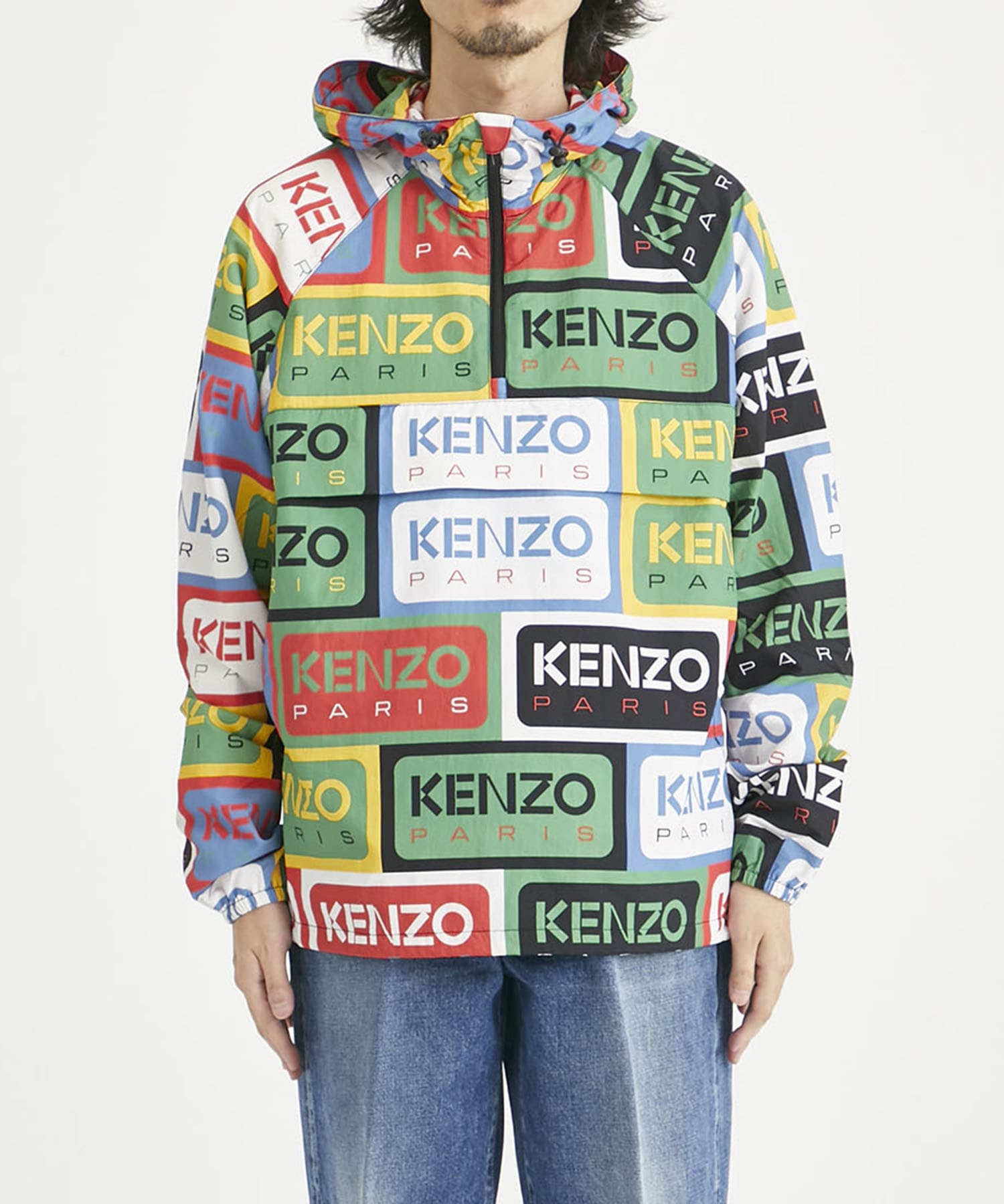KENZO LABEL PACKABLE ANORAK KENZO