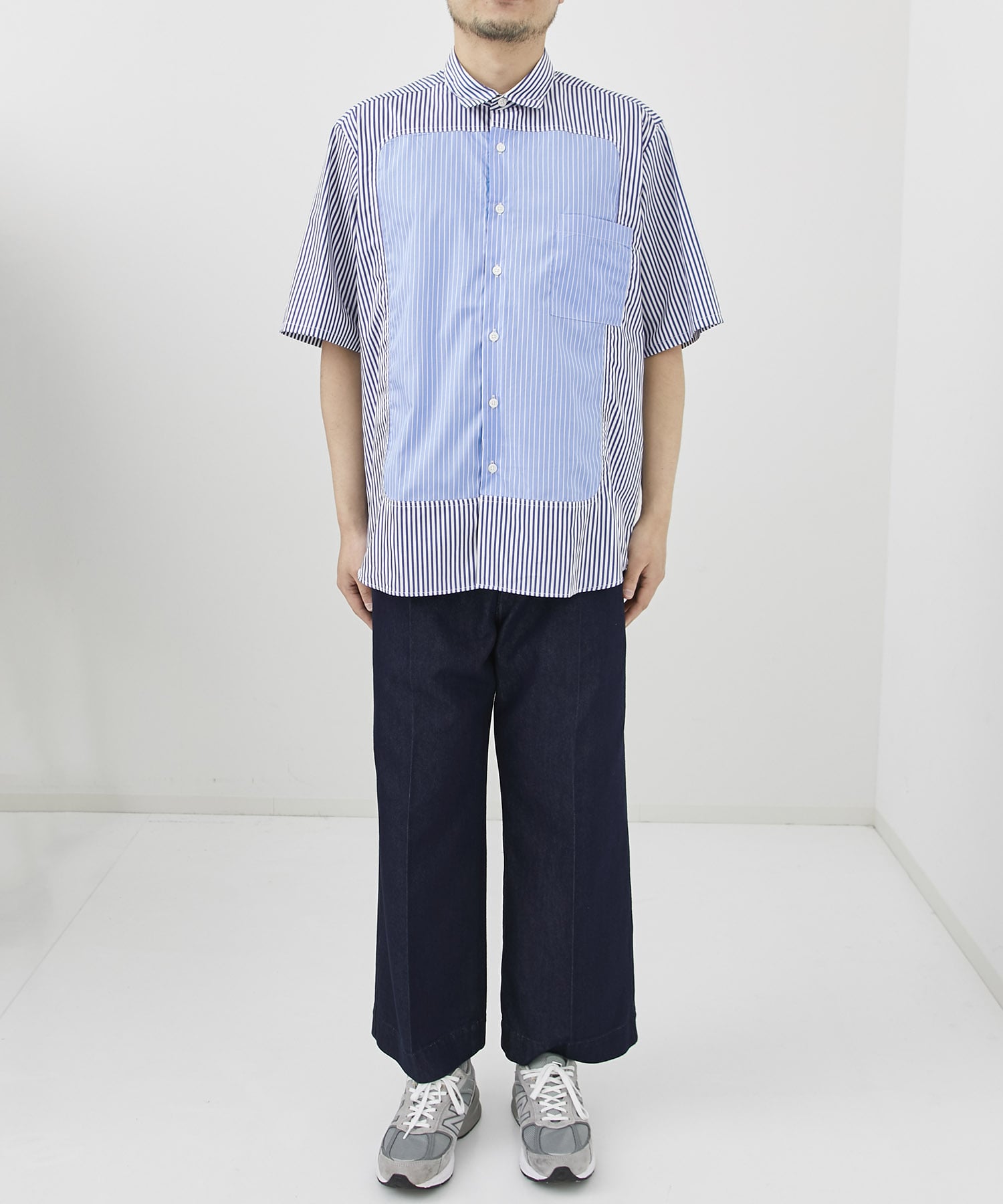 WINDOW S/S BAGGY SHIRT(S NAVY): SOPHNET.: MEN｜THE TOKYO ONLINE STORE