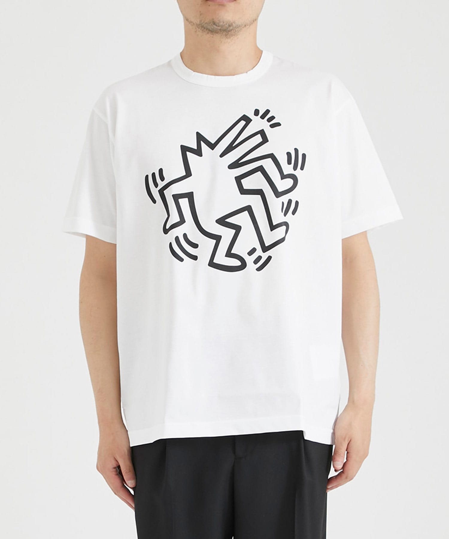 WK-T027-051 S/S TEE Keith Haring(M WHITE): JUNYA WATANABE MAN: MEN 