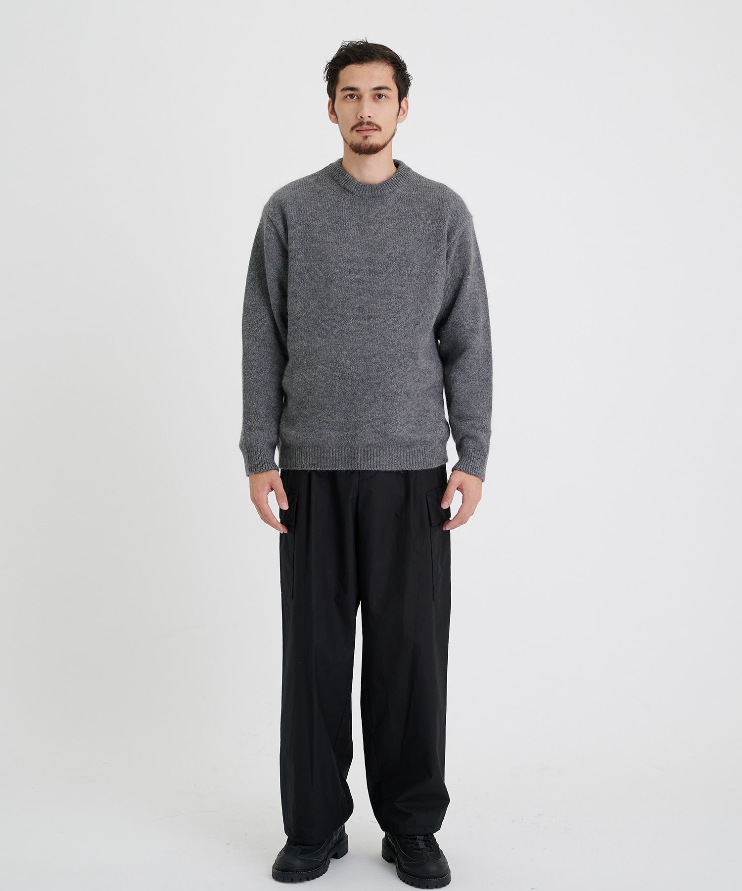 別注 COOMA LAMBS WOOL KNIT PO ATON