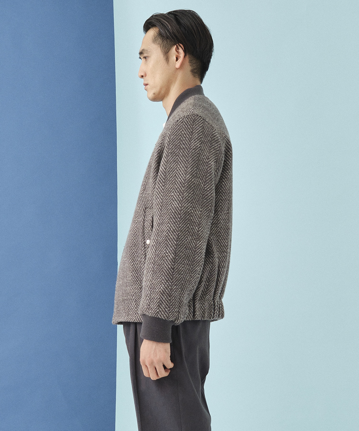 Airy Tweed Cocoon Blouson THE TOKYO