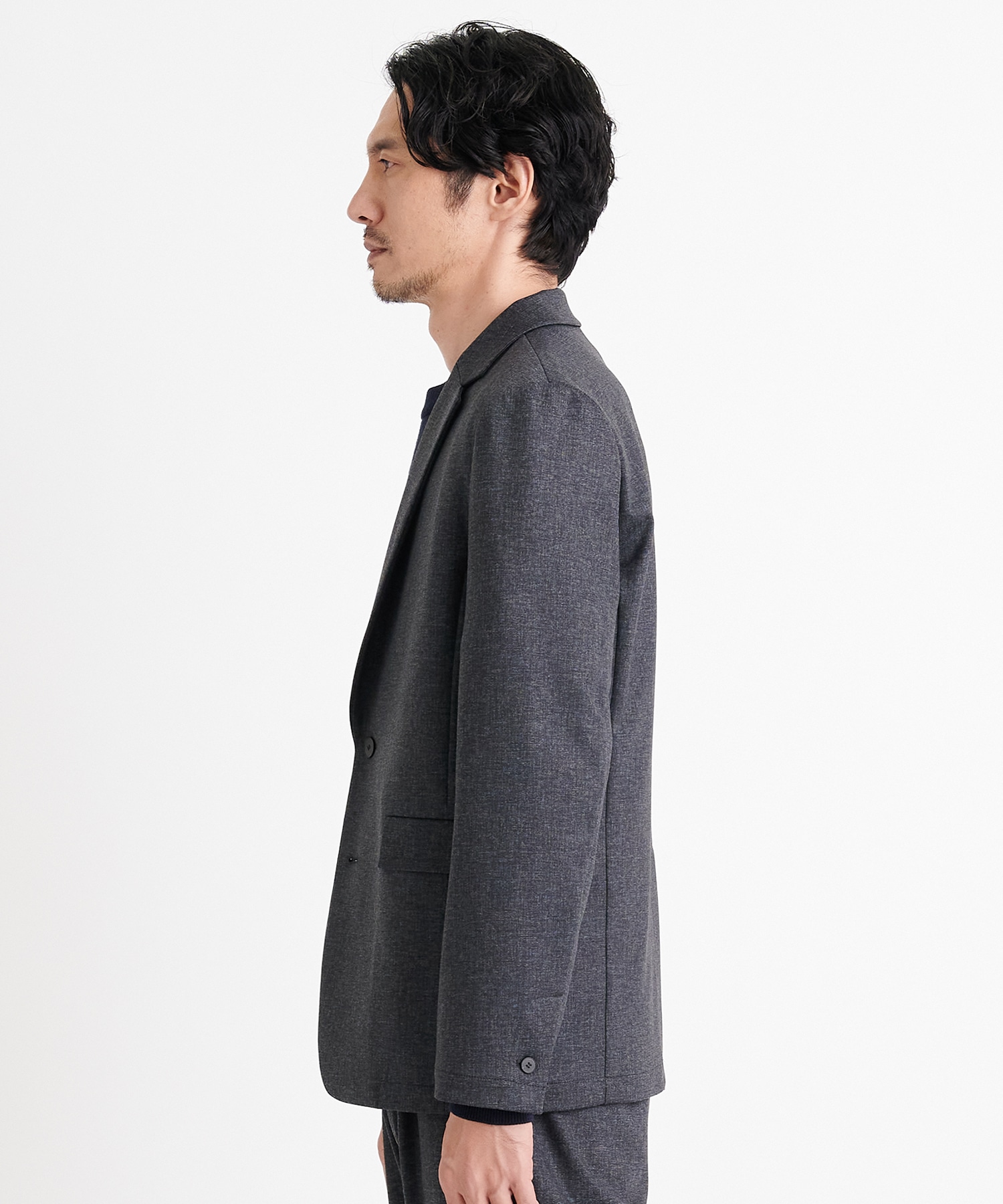 CARREMAN Tweedy Jersey Shape Jacket THE TOKYO