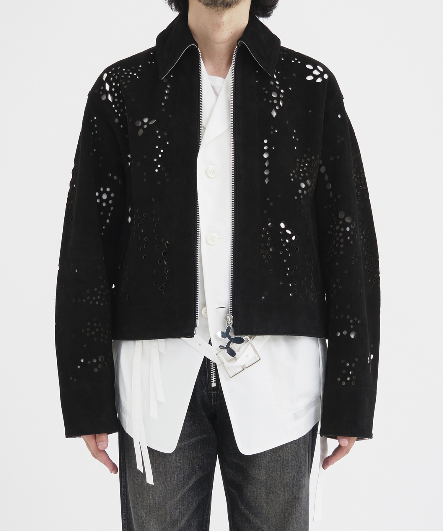 GALAXY-CUT LEATHER JACKET ｜ M A S U