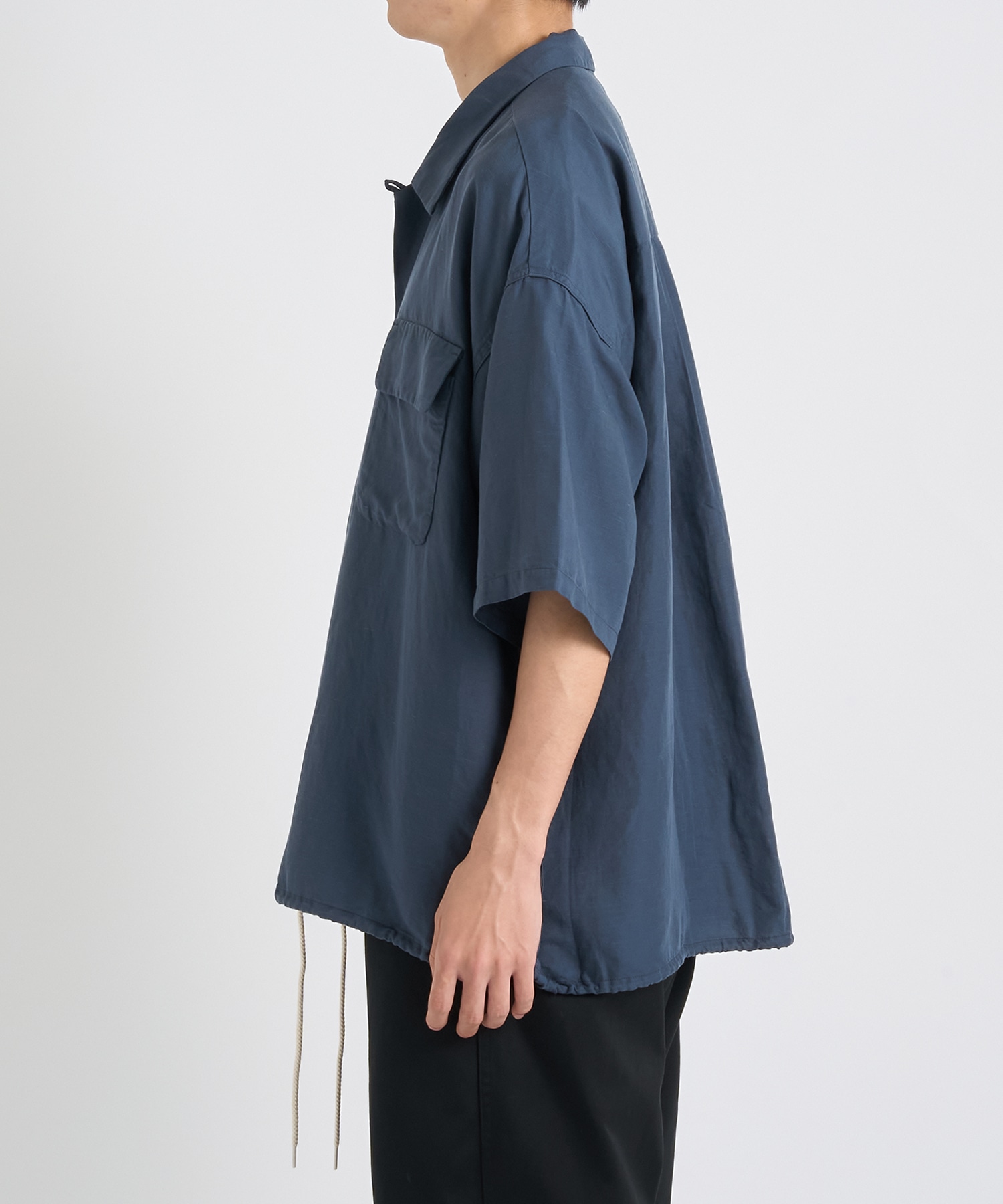 Open Collar S/S Shirt nanamica