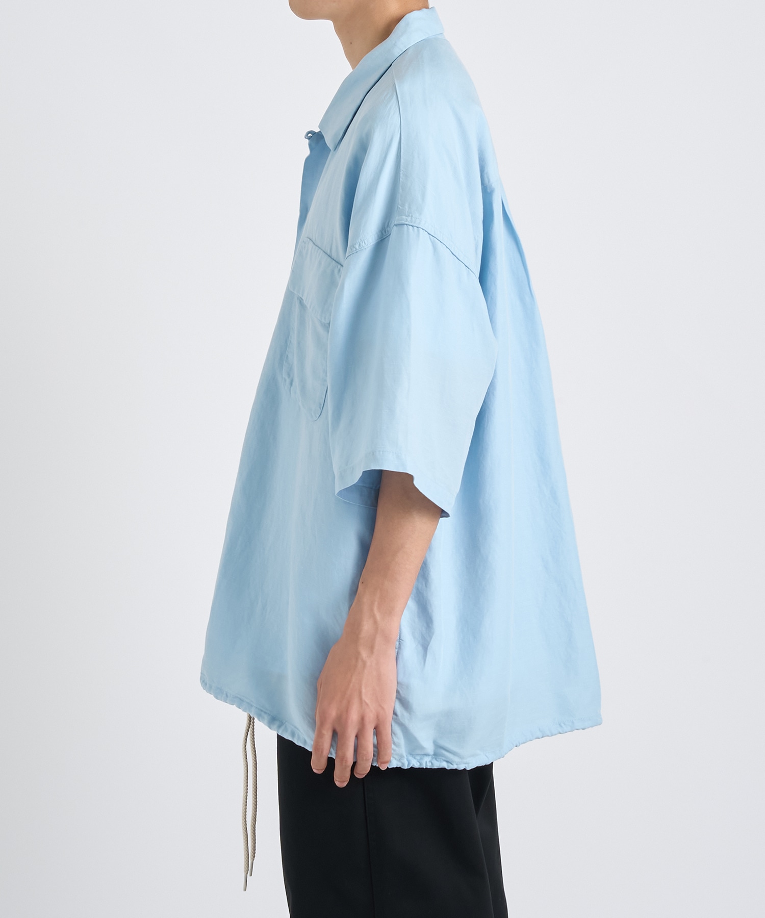 Open Collar S/S Shirt nanamica