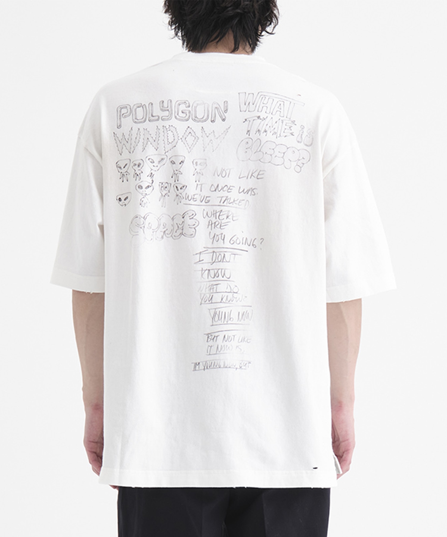 DISTRESSED TEE Maison MIHARA YASUHIRO