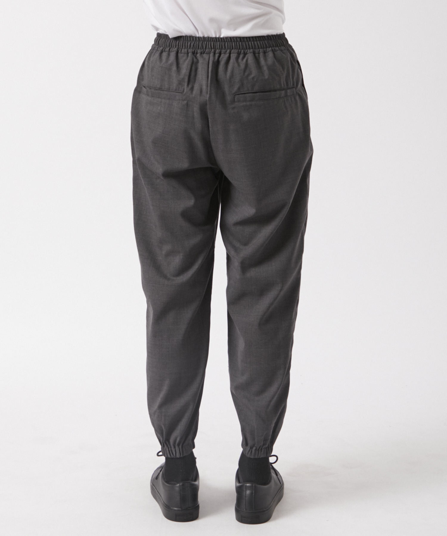 WOOL TROPICAL WIDE FIT JOGGER PANTS SOPHNET.