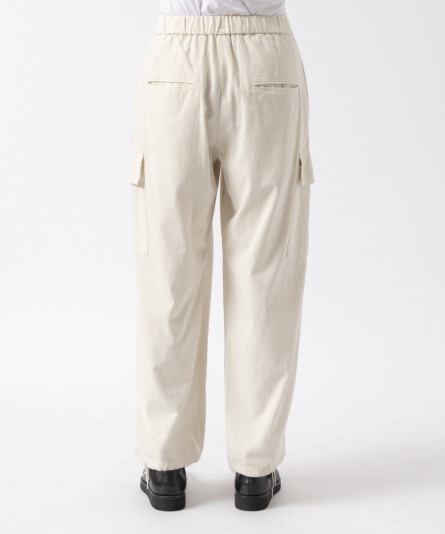 COTTON VOILE PARACHUTE CARGO PANTS ATON