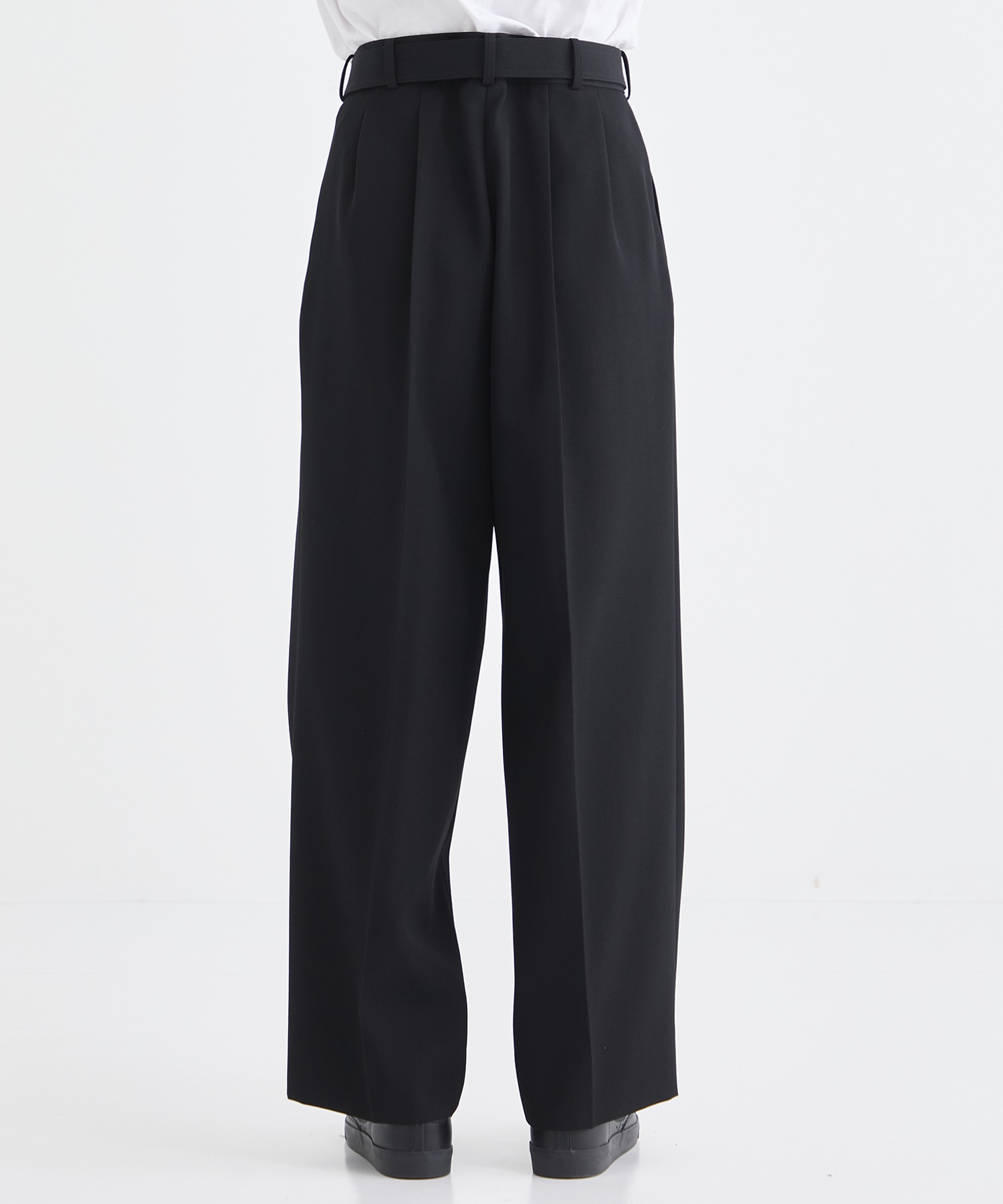 RERACS BELTED TUCK SLACKS THE RERACS