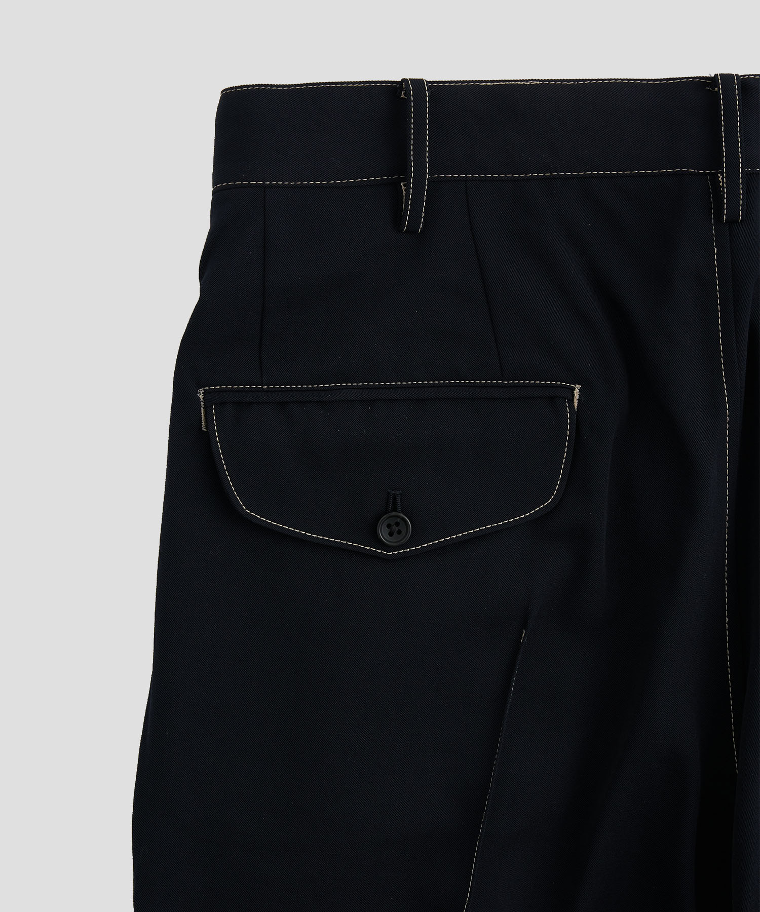 Pleat-detail pants KHOKI