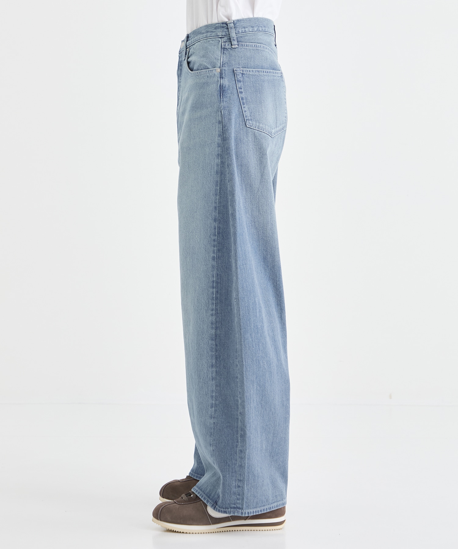 DEFORMATION WIDE DENIM JEANS ssstein