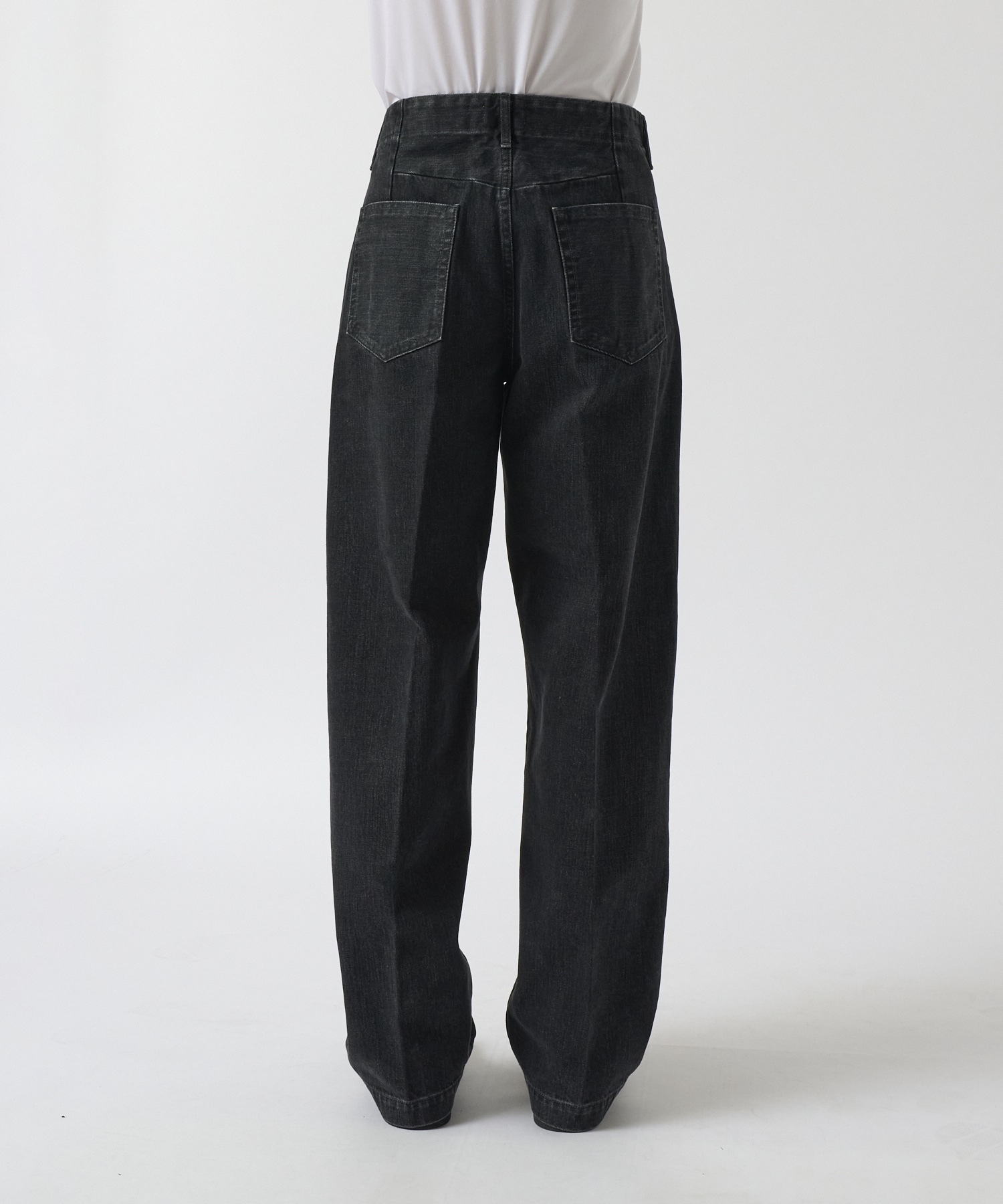 別注 THE JEAN TROUSERS BLACK TANAKA