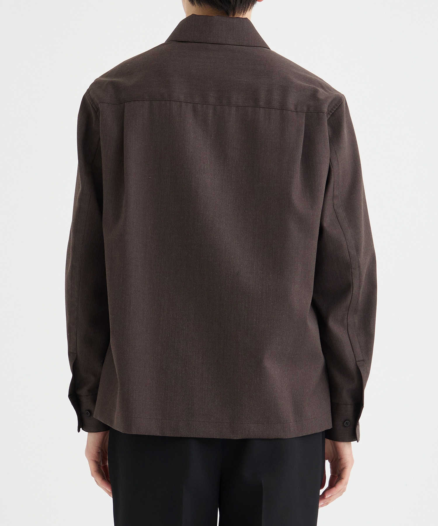 FRONT ZIP SHIRT BLOUSON YOKE