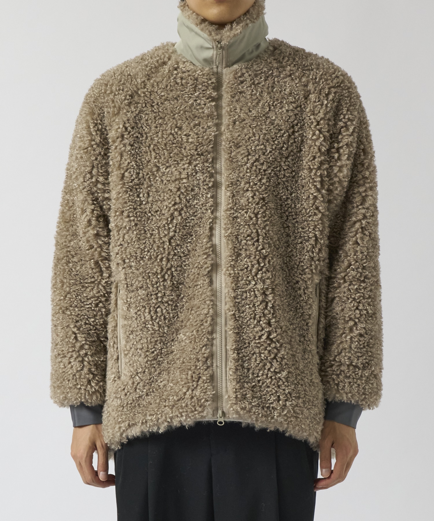 S.C.Fur Jacket - Poly Curly Fur NEEDLES