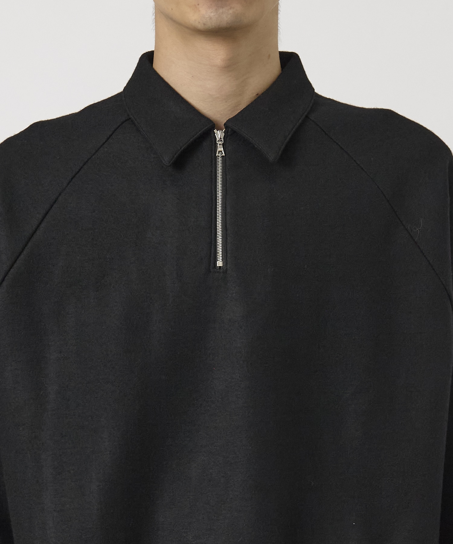 HARD MELTON HALF ZIP L/S POLO SOPHNET.