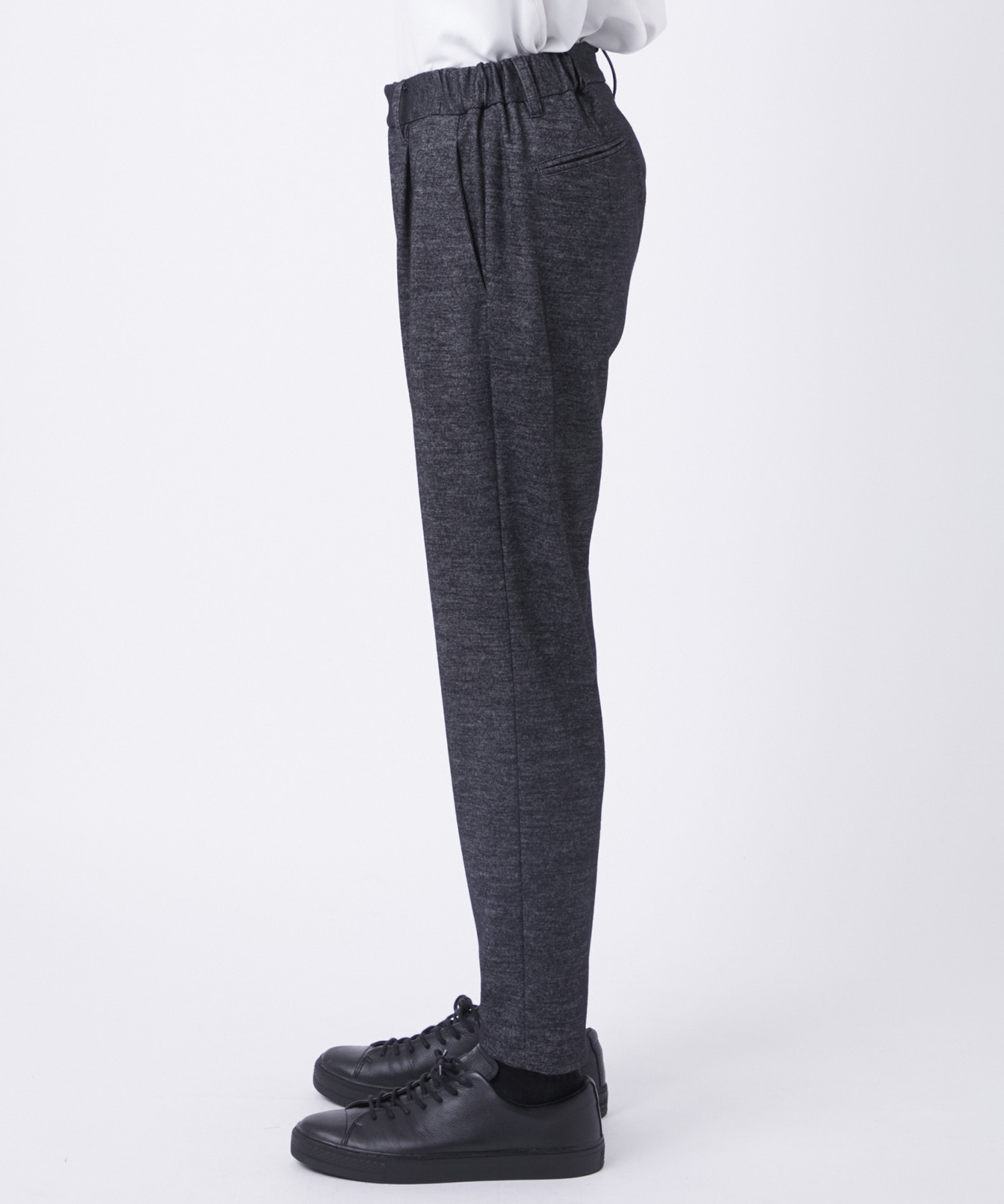 Washable Tweedy Jersey Tapered Pants THE TOKYO