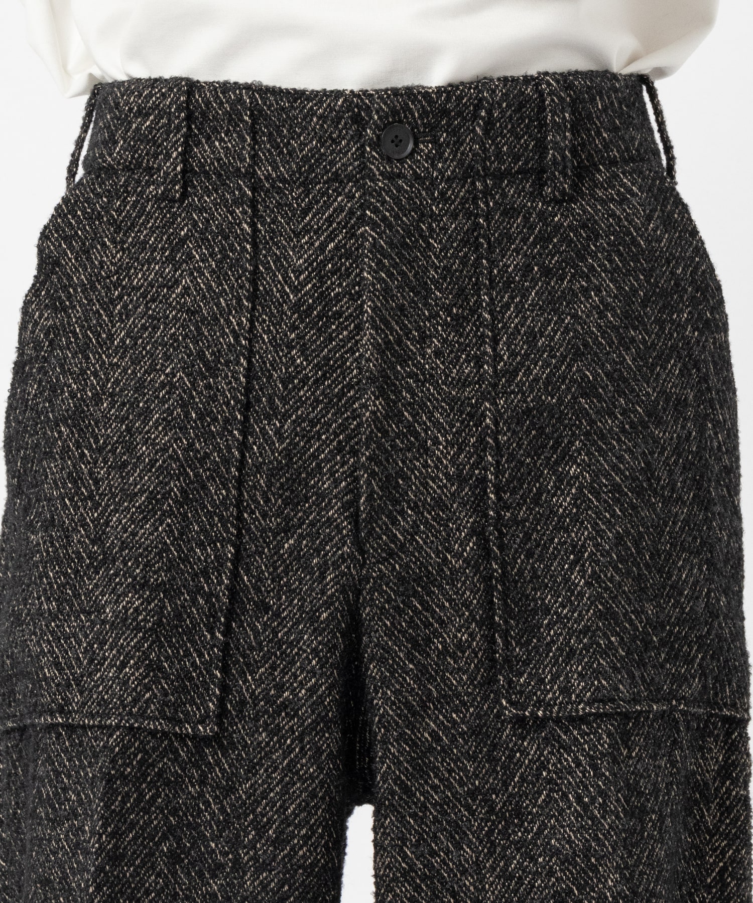 TWEED WIDE-LEG BAKER PANTS YOKE